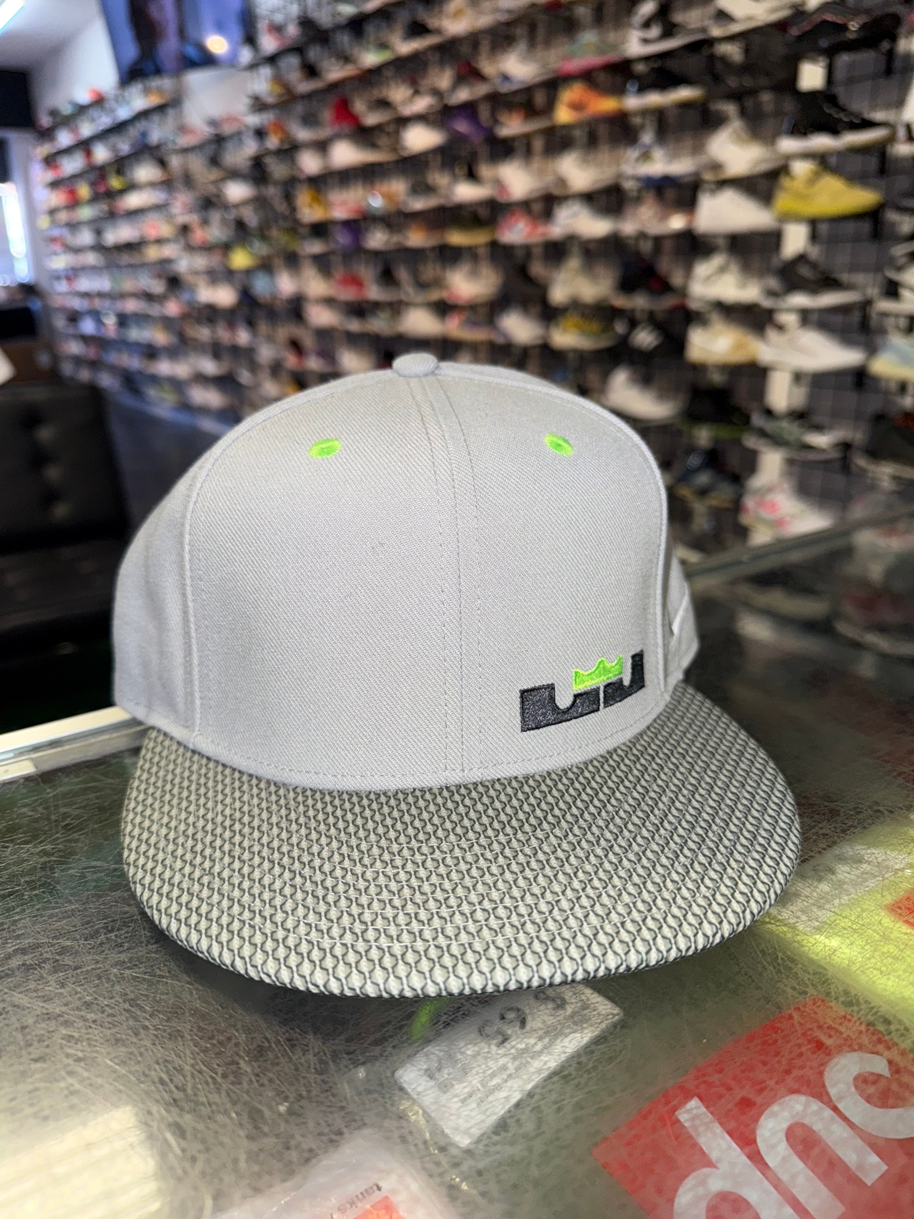 Size OS Nike LeBron SnapBack Hat “Volt Grey” Brand New