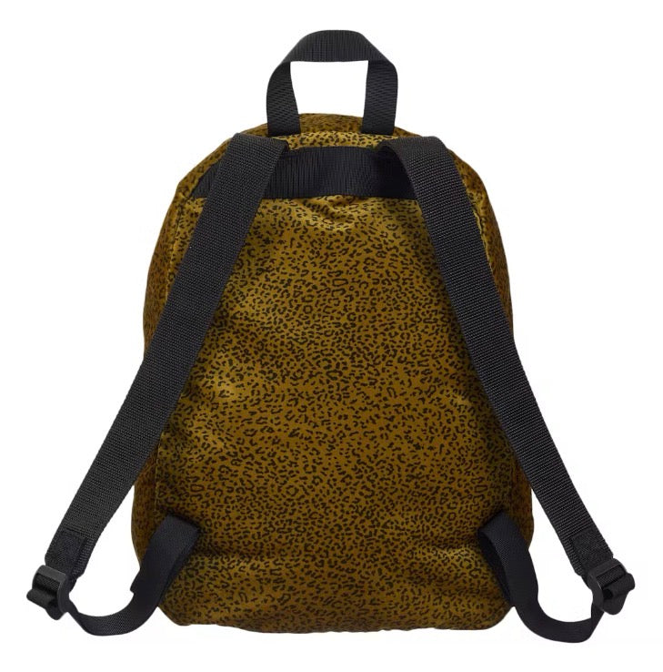 Size OS Supreme Velour Backpack “Leopard” Brand New