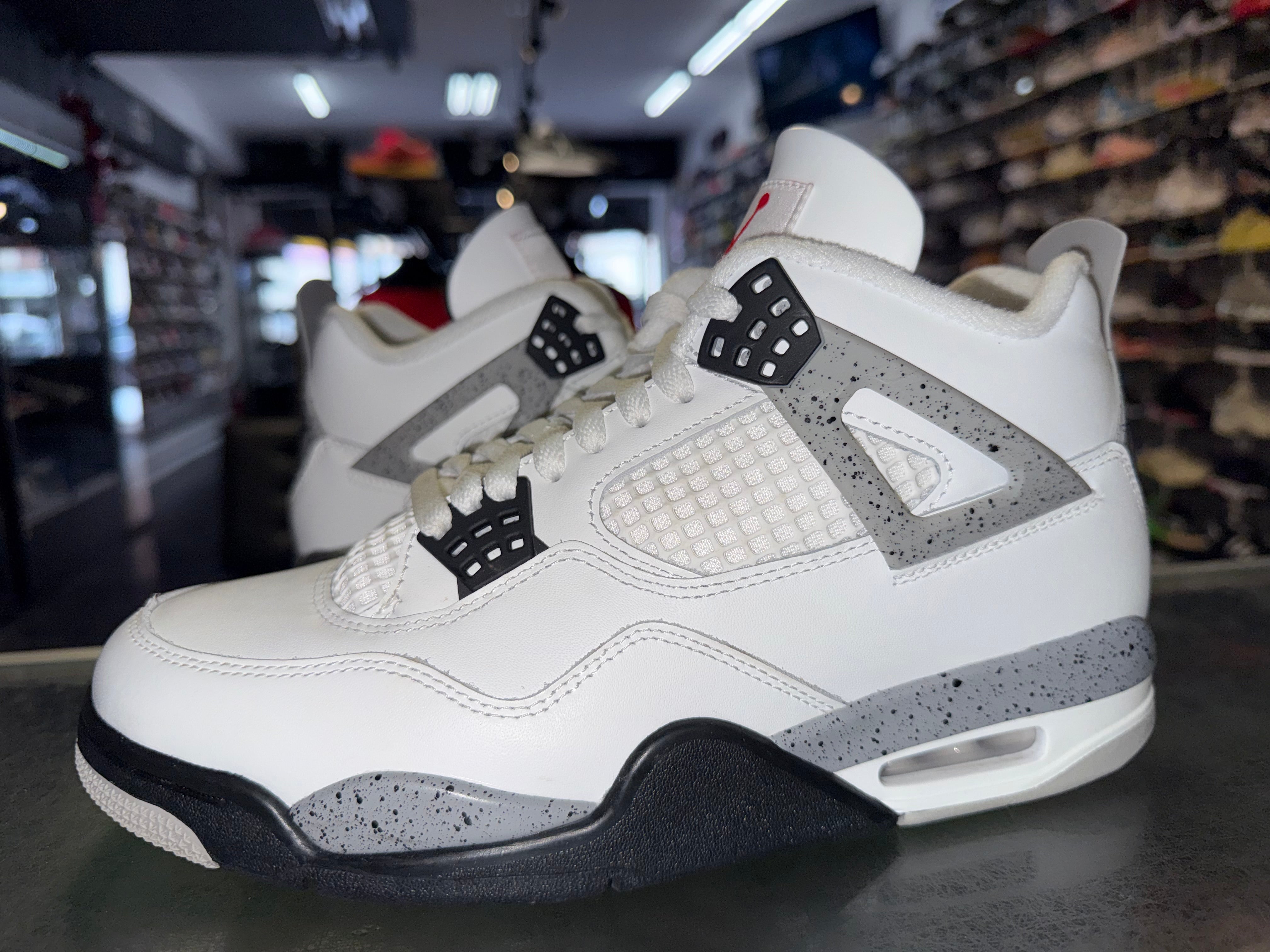 Size 8.5 Air Jordan 4 “White Cement”
