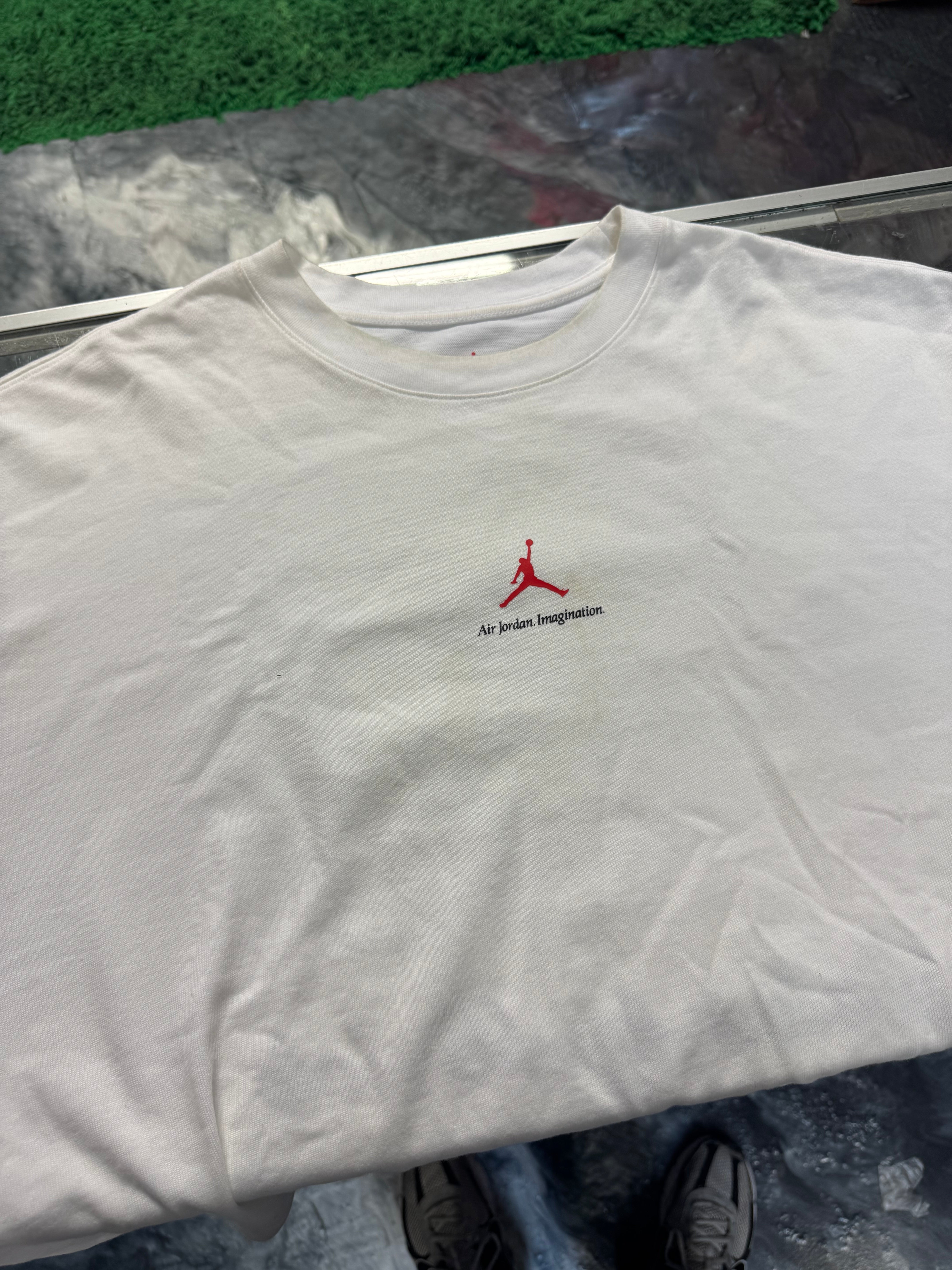 X-Large Jordan x Nigel Sylvester Brick Tee White