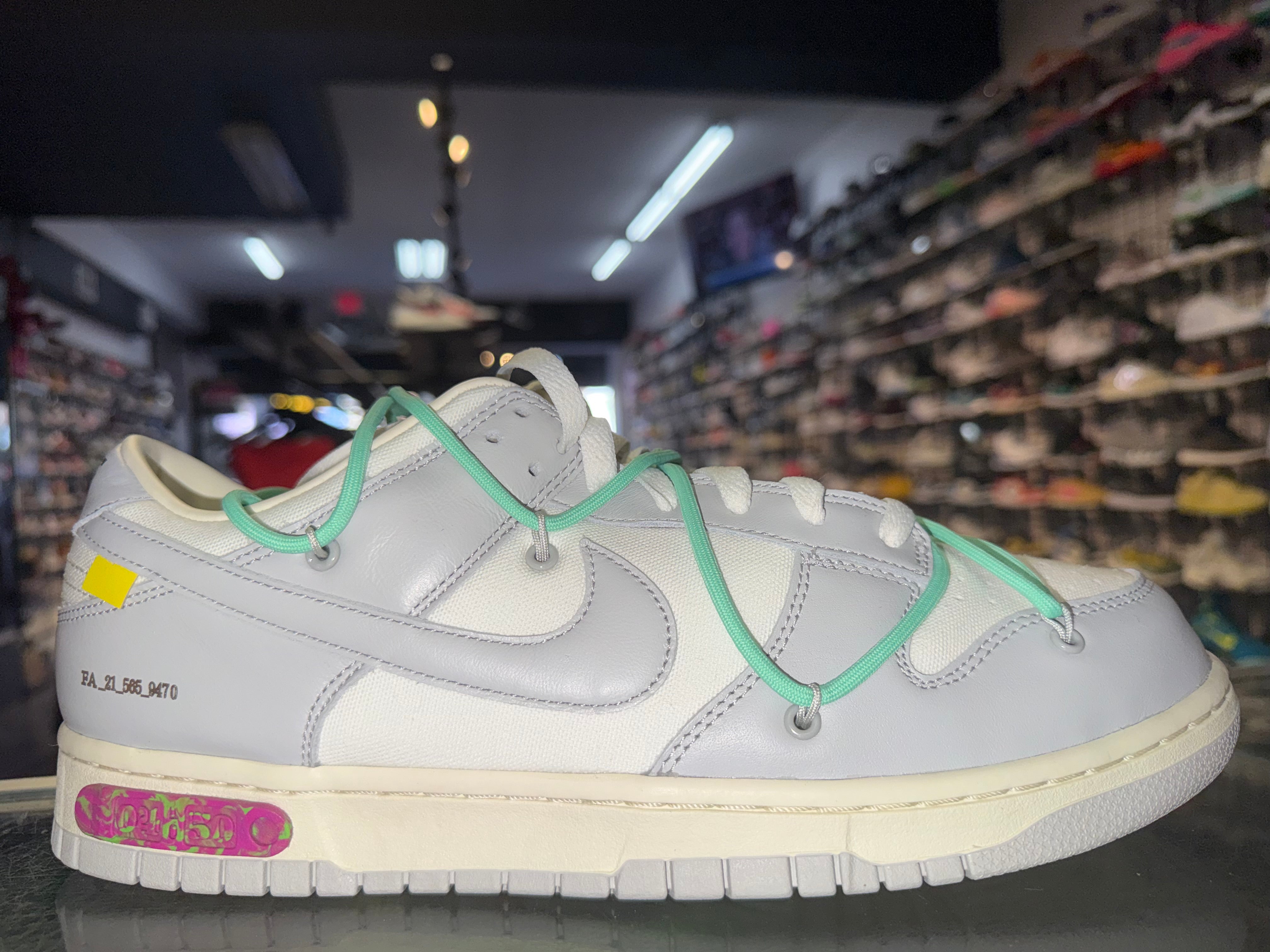 off white dunk size 12