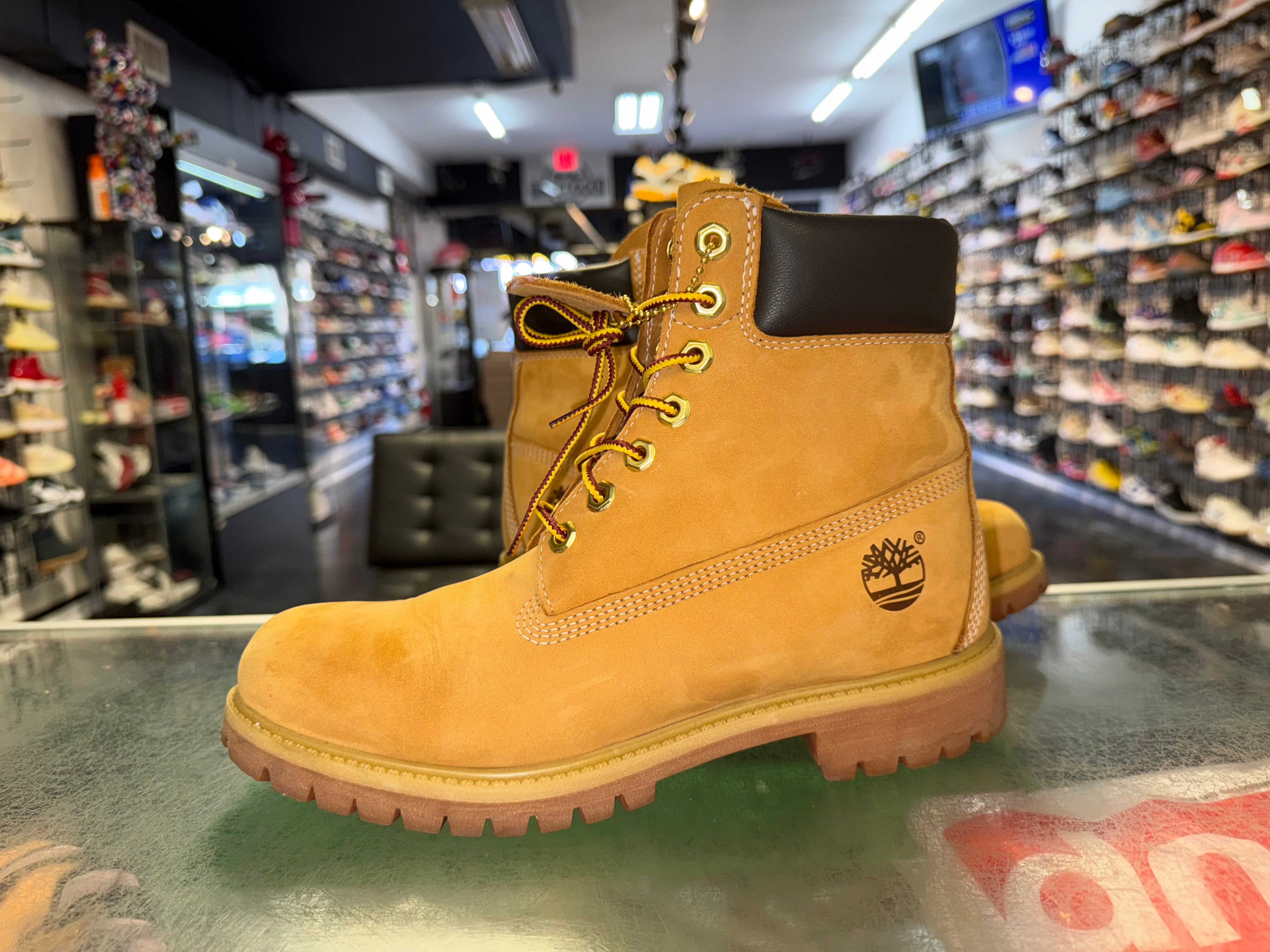 Size 8 Timberland 6 Inch Premium Boot "Wheat"