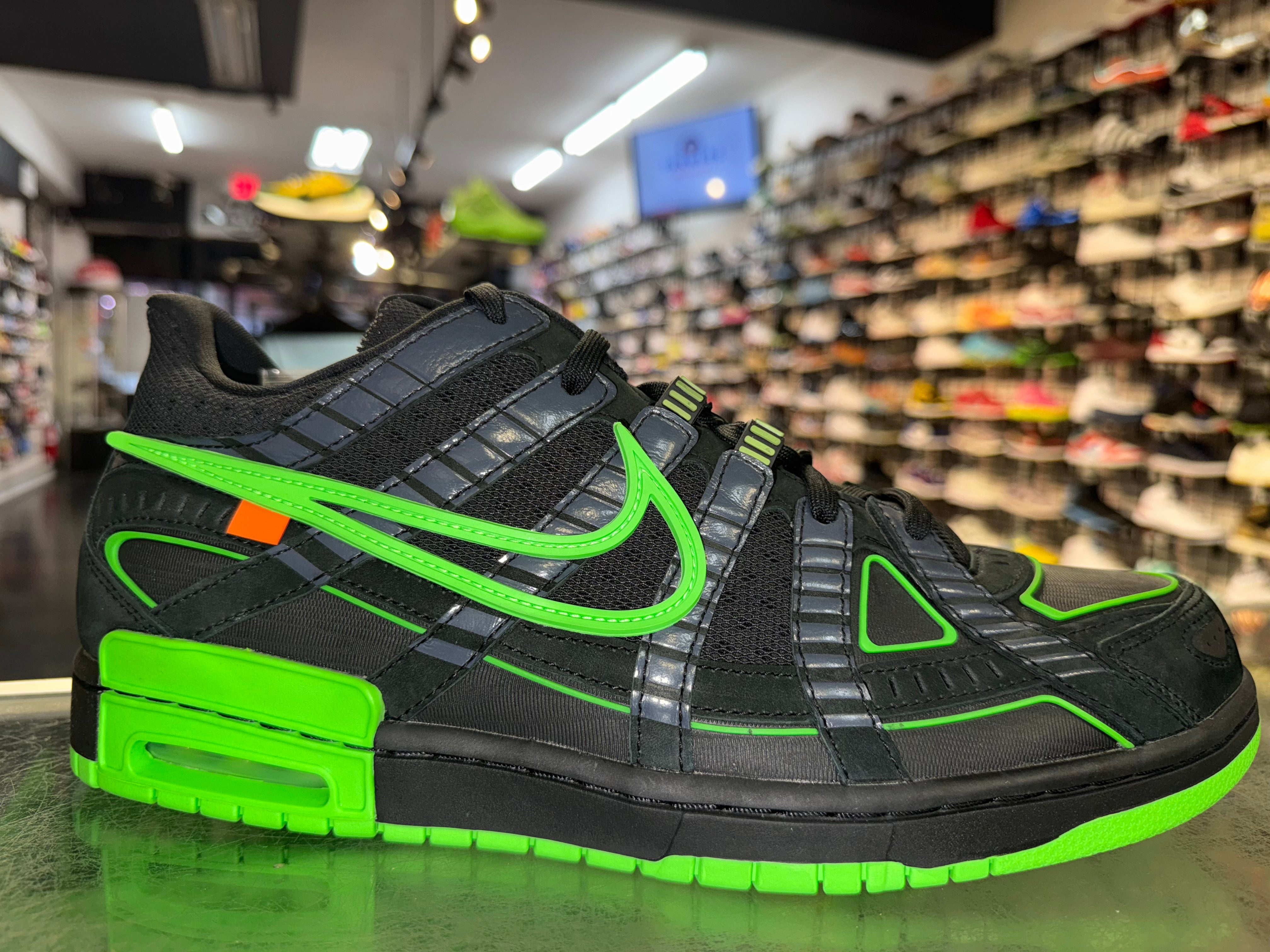 Size 13 Air Rubber Dunk Off-White "Green Strike" Brand New