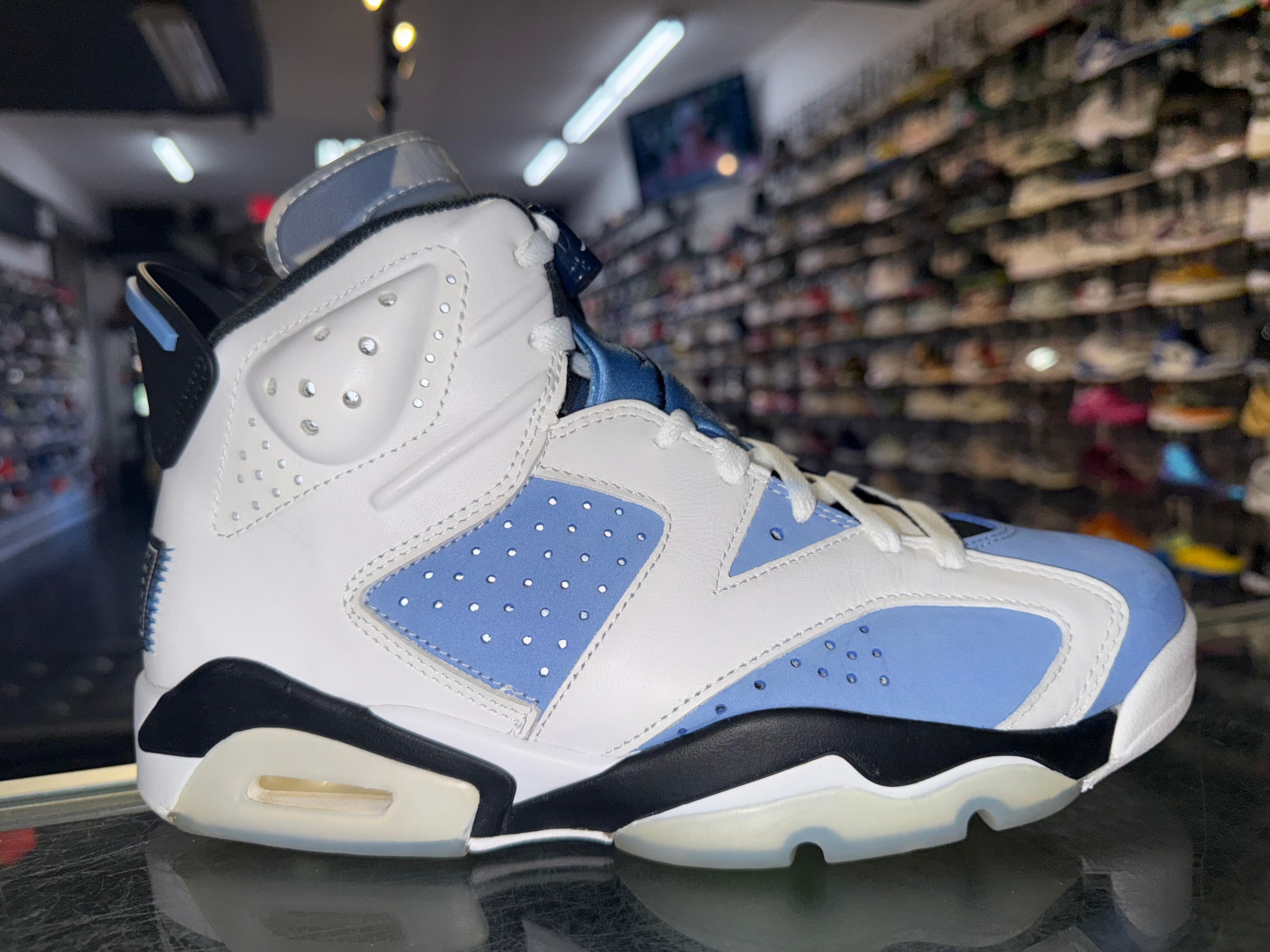 Size 7.5 Air Jordan 6 "UNC"