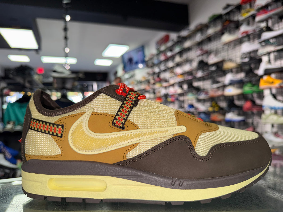 Nike Air Max 1 Travis Scott Cactus Jack Baroque Brown sneaker, new, size 9.5