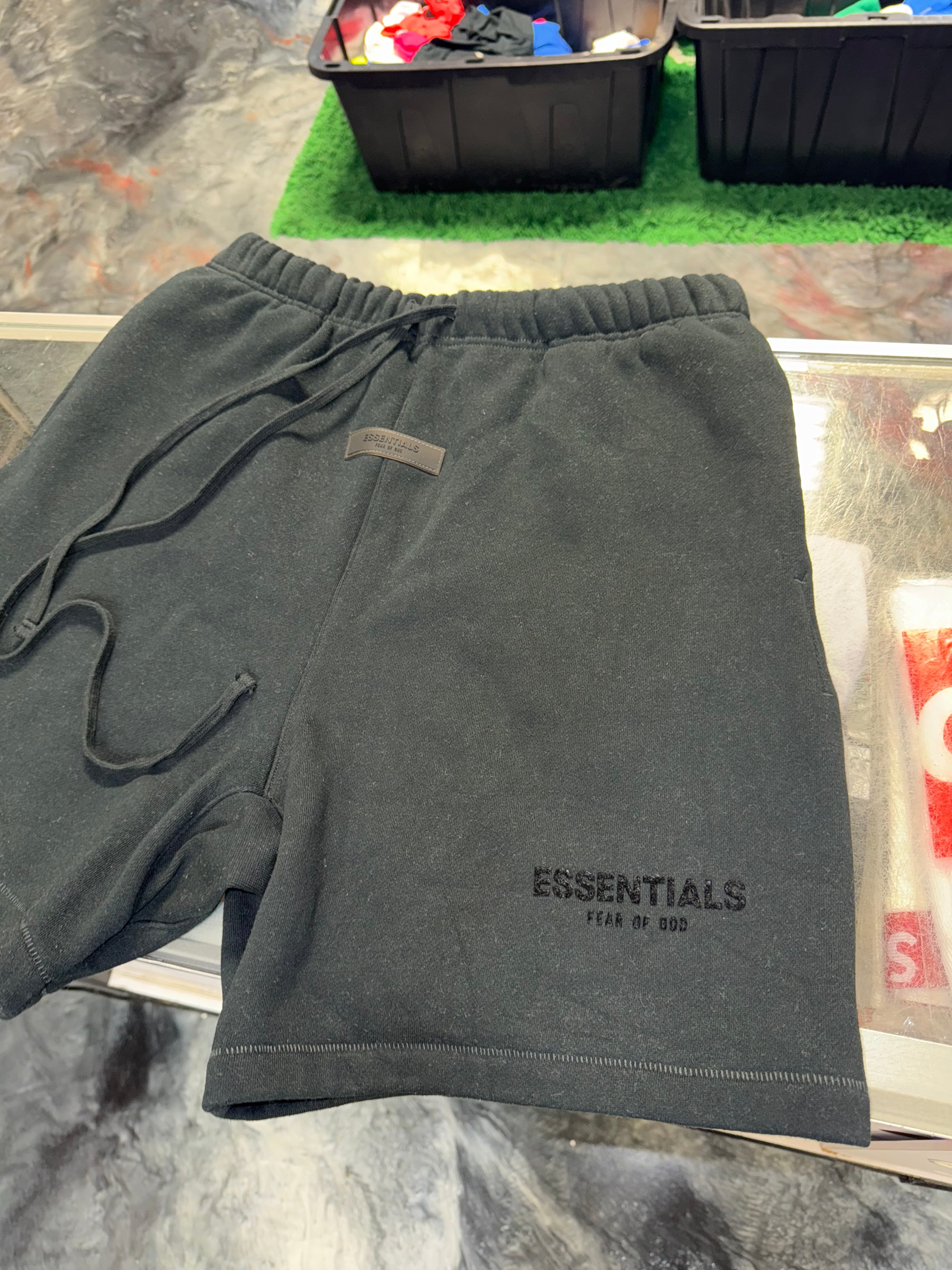 Size M Essentials FOG Shorts “Black”