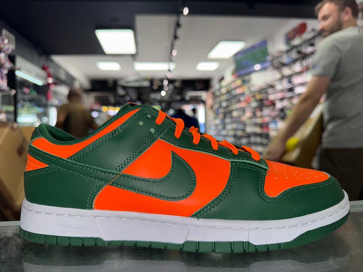 Size 9.5 Dunk Low “Miami Hurricanes” Worn 1x