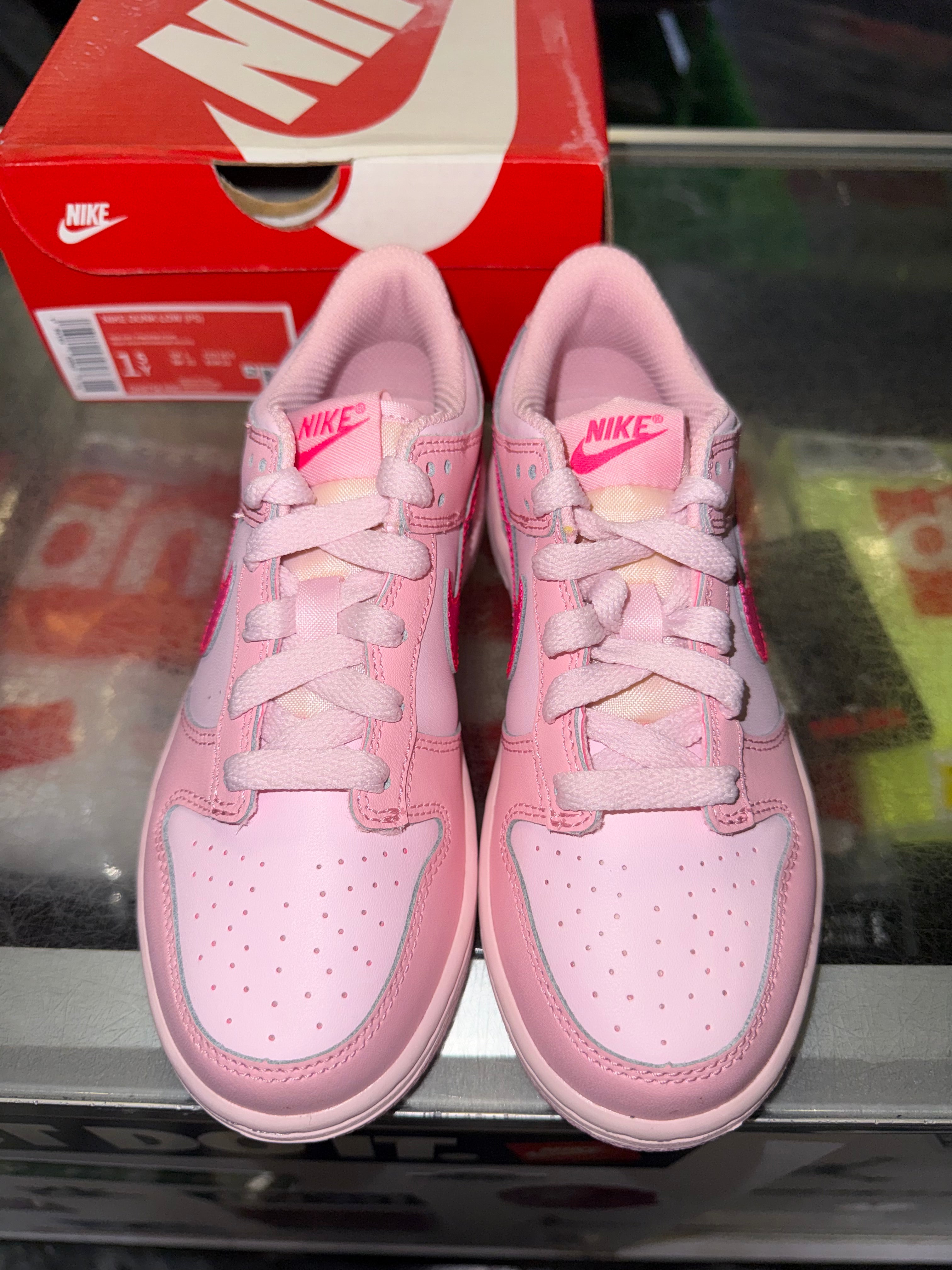 Size 1.5y Dunk Low "Triple Pink" Brand New