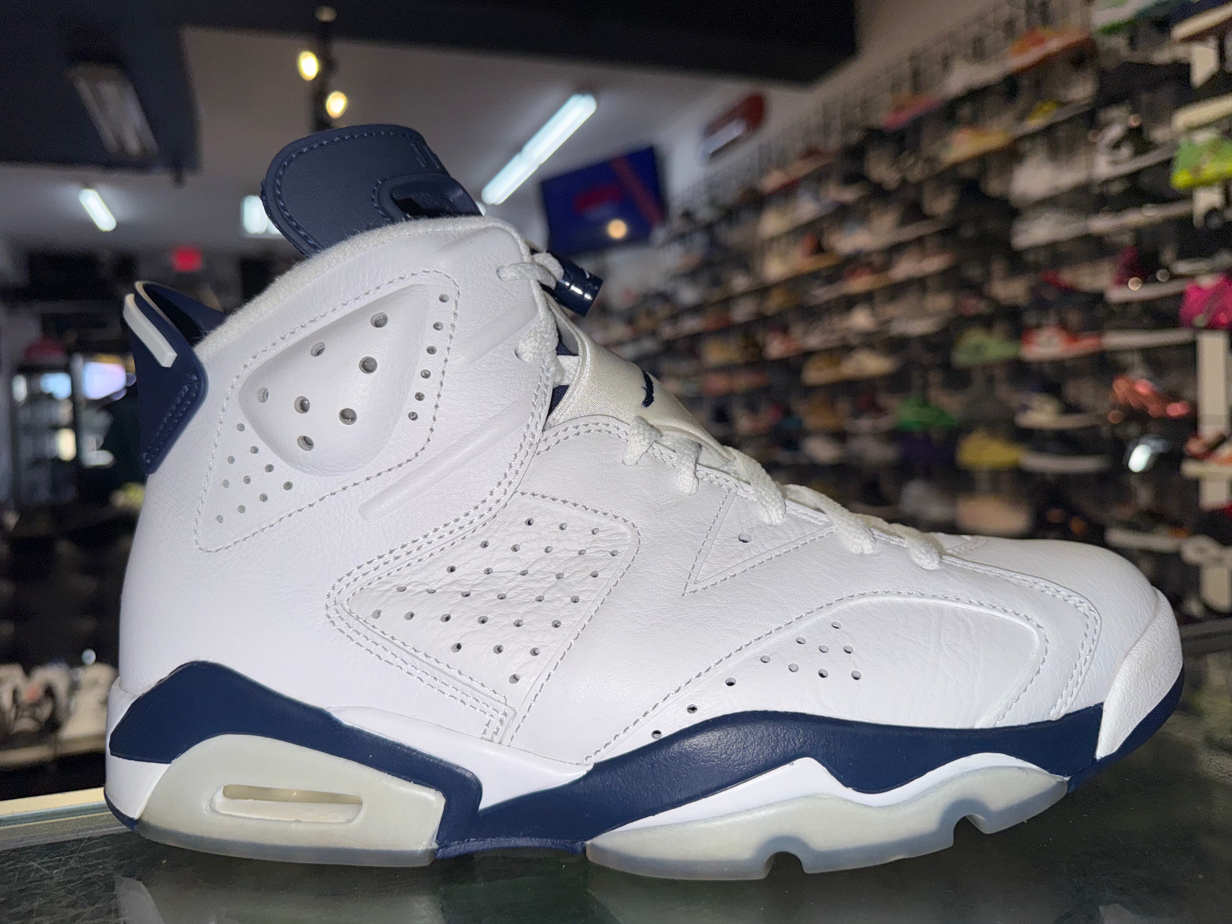 Size 9.5 Air Jordan 6 "Midnight Navy"
