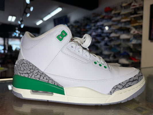 Size 7.5 (9W) Air Jordan 3 "Lucky Green" (MAMO)