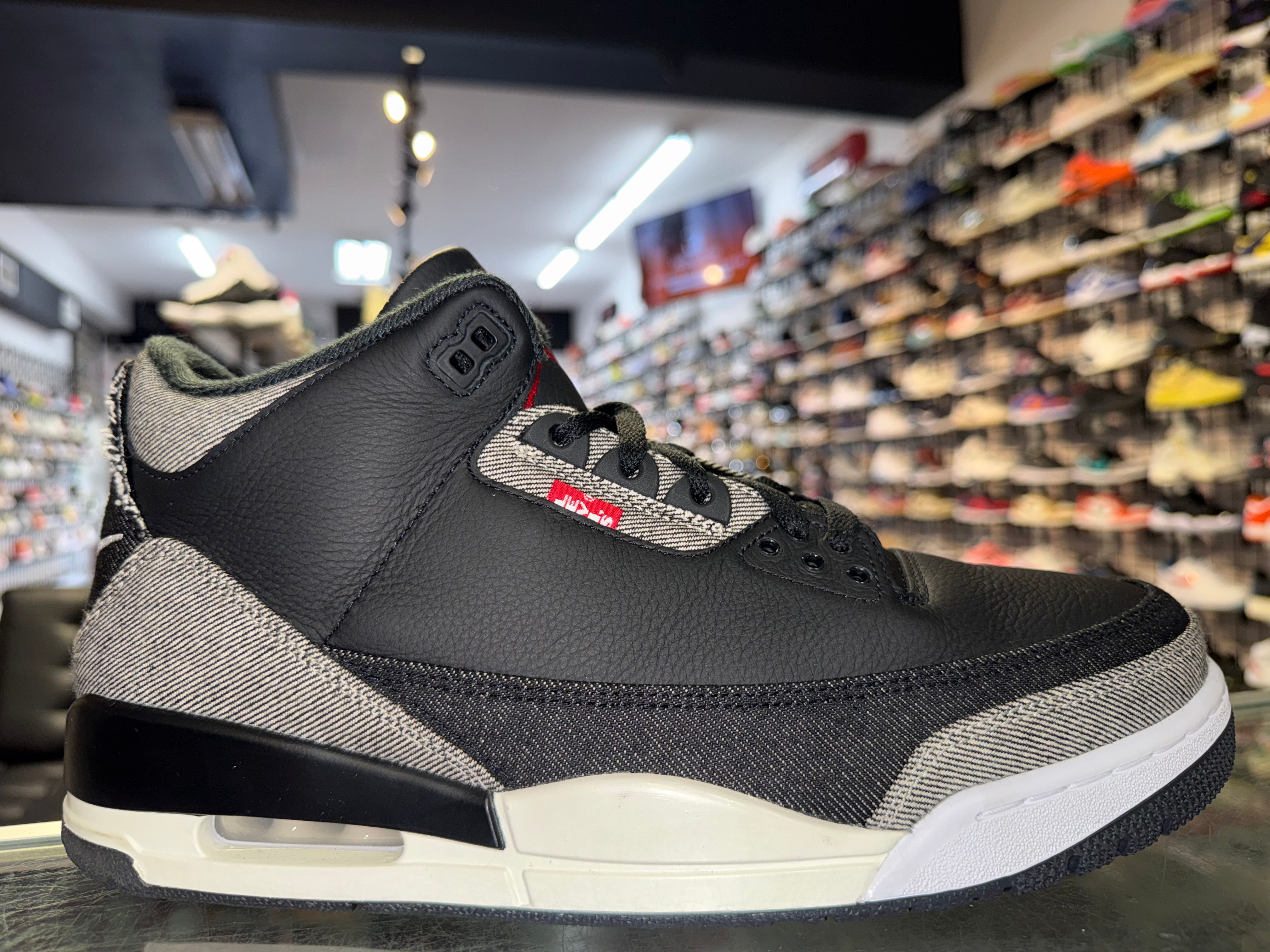 Size 12 Air Jordan 3 "Levi's Black"