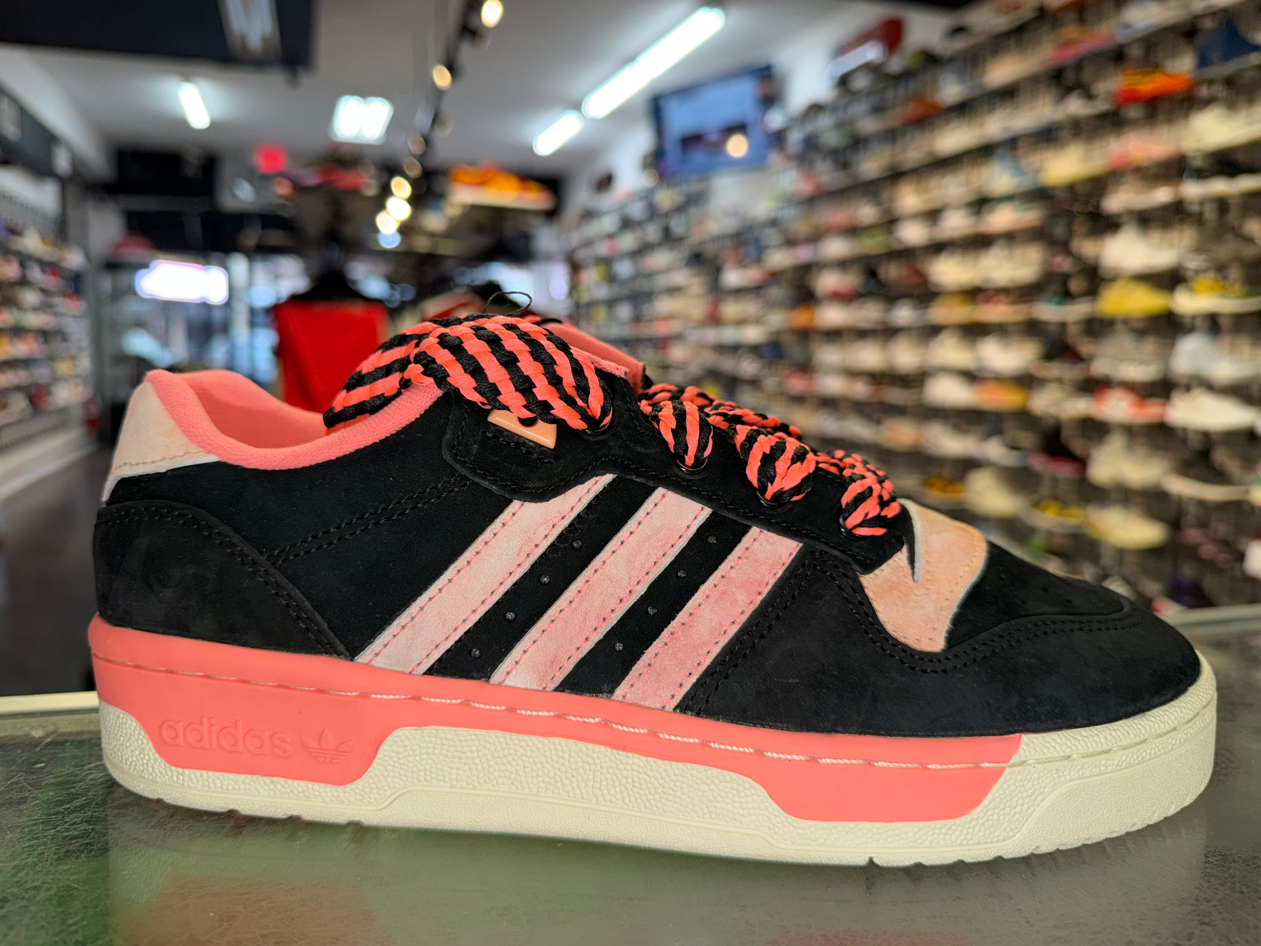 Size 8.5 Adidas Rivalry Low "Core Black Orange" Brand New