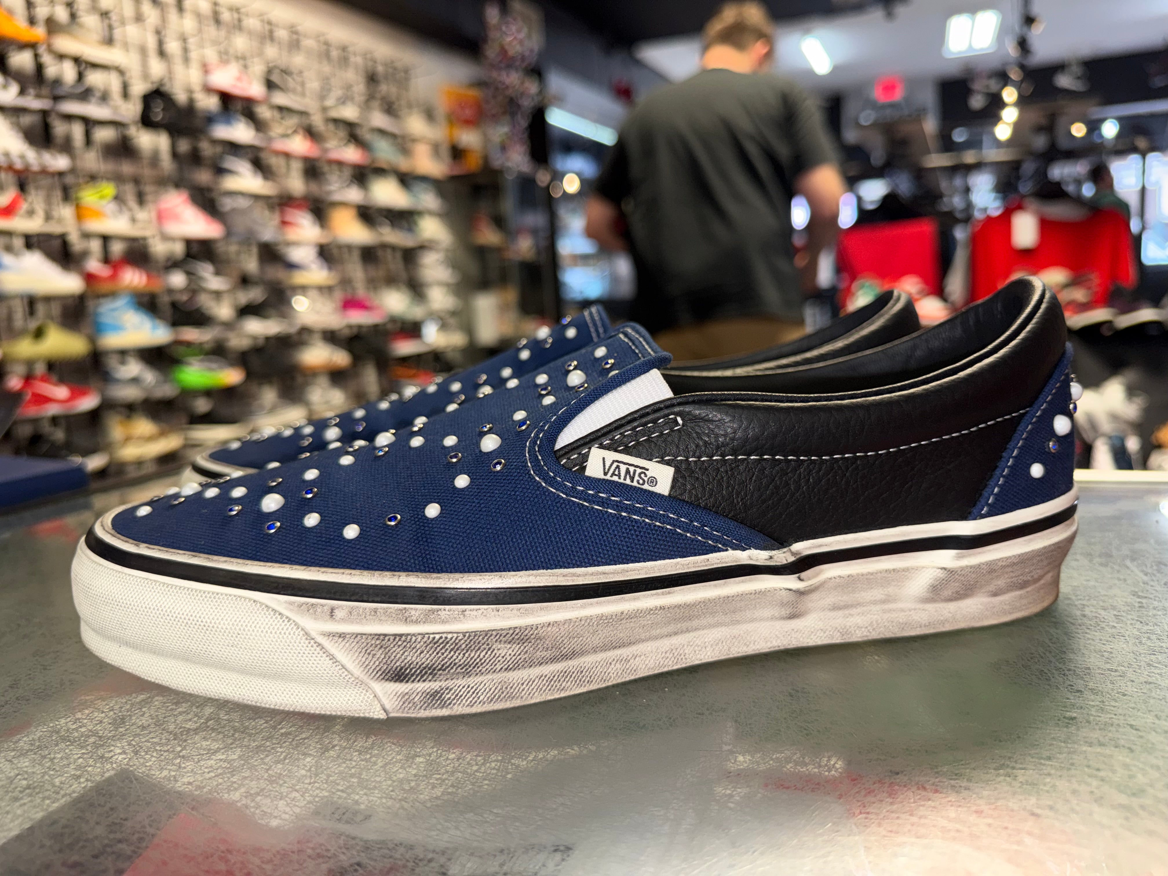 Size 10.5 Vans Classic Slip On 98 "Pearlized Pack Indigo"