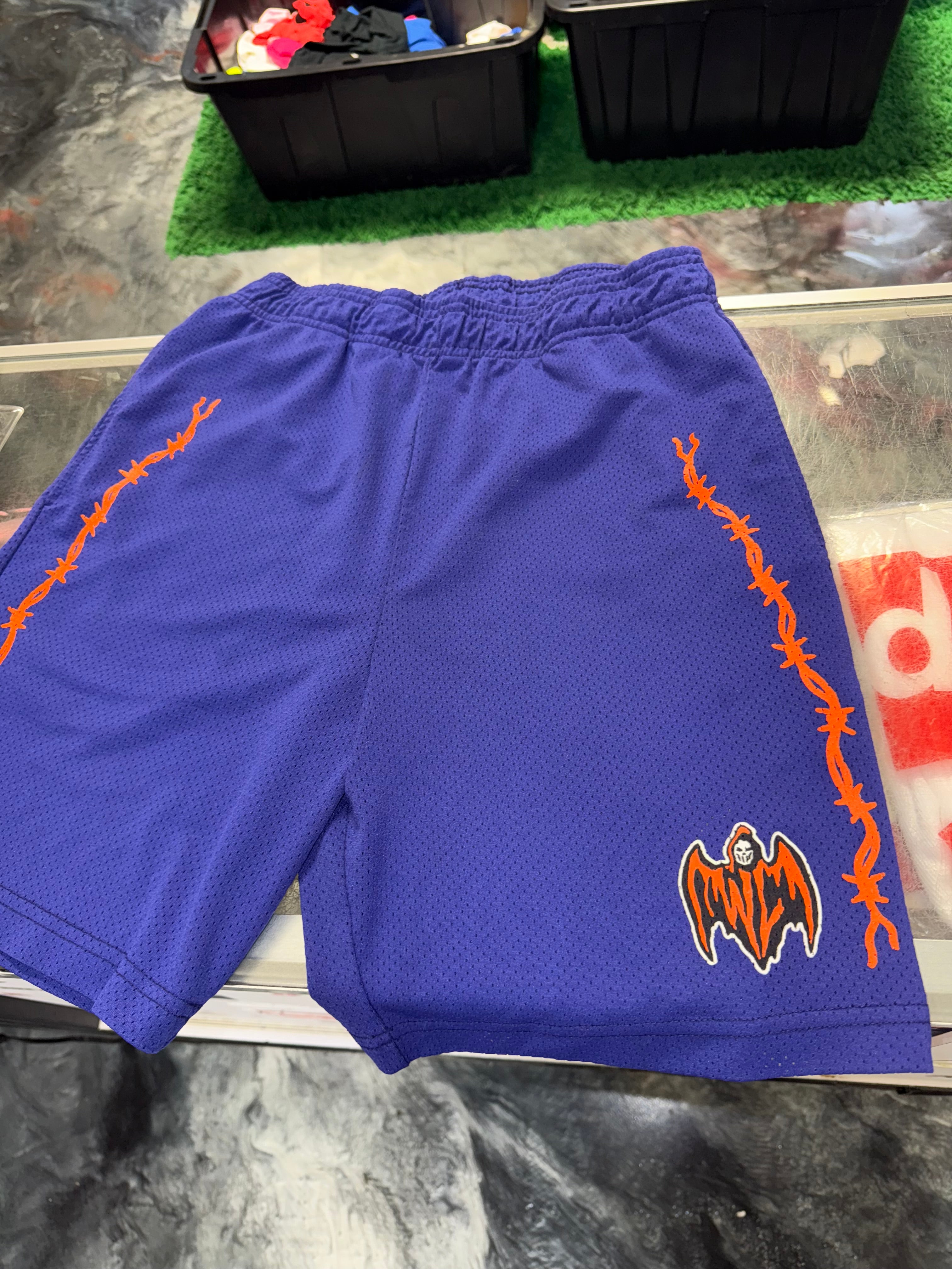 Size M Warren Lotas Reaper Shorts “Purple/Orange”