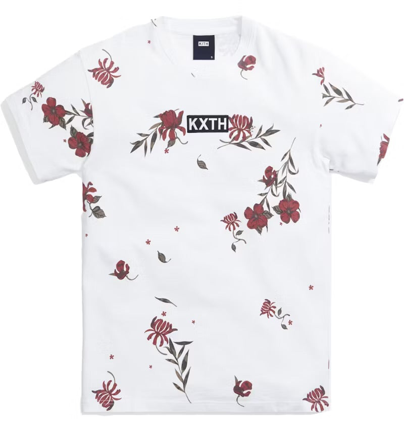 Size M Kith Floral Design Tee “White”