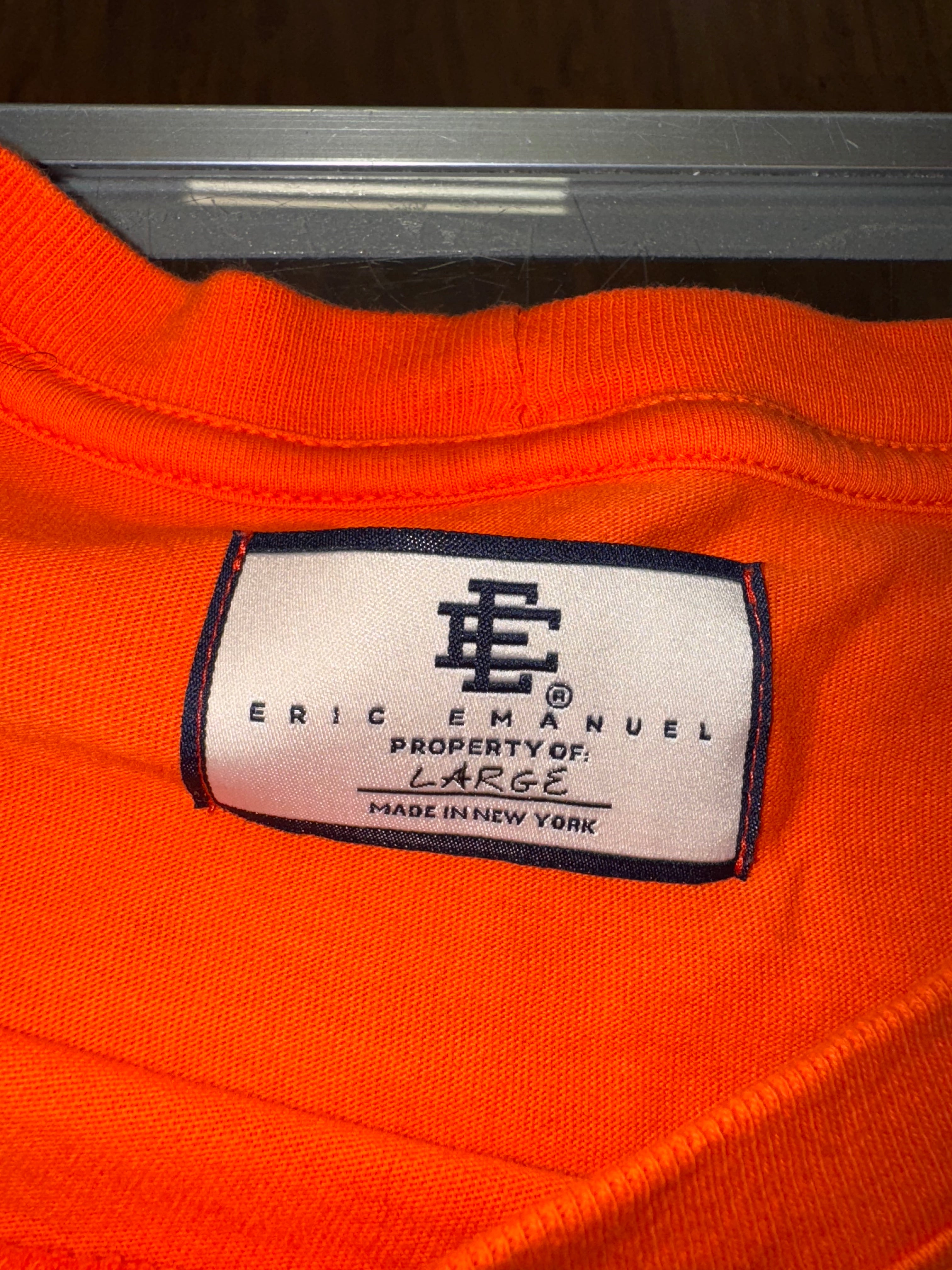 Size L Eric Emanuel EE Classic Tee “Orange”
