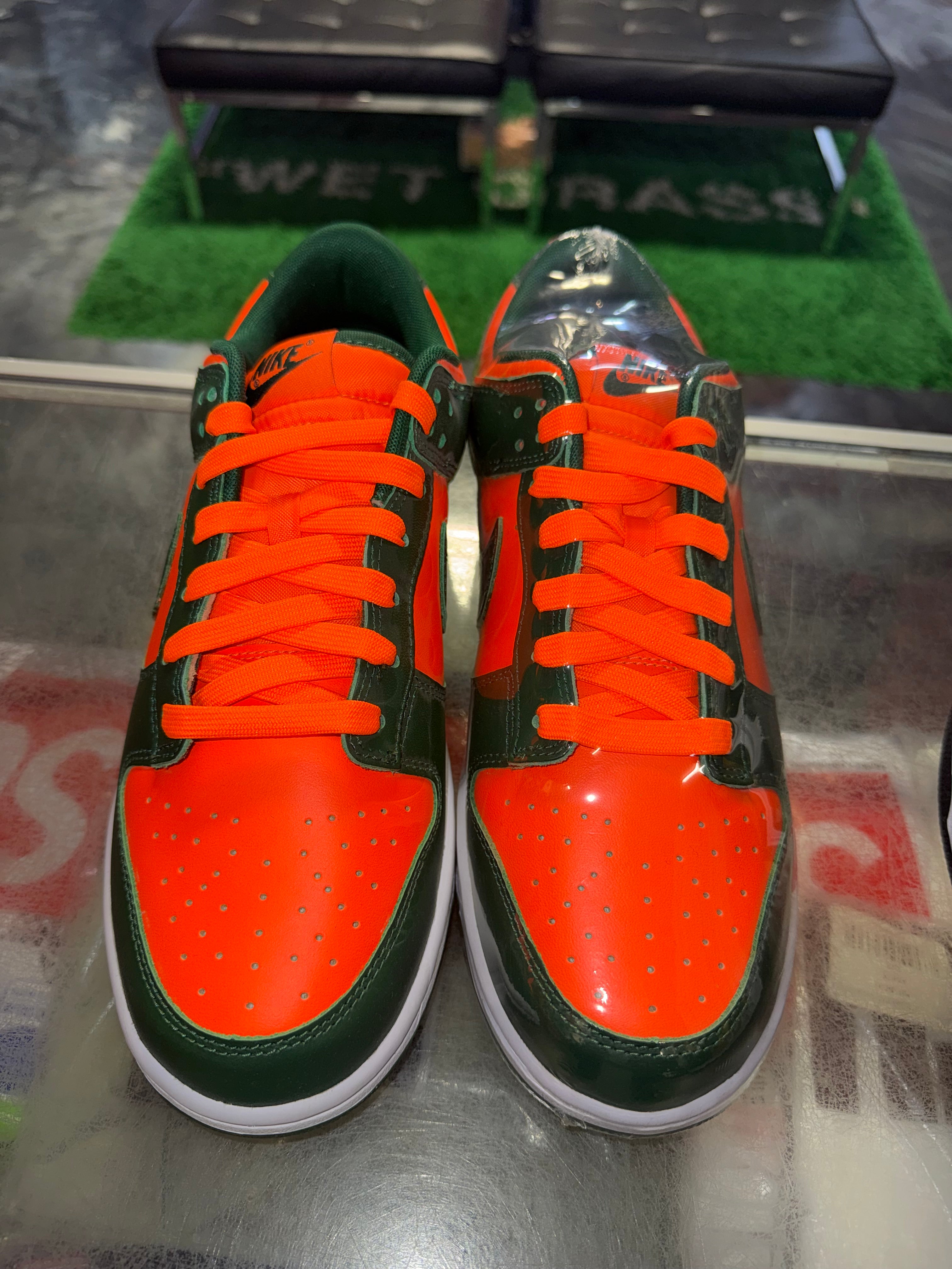 Size 10 Dunk Low "Miami Hurricanes" Brand New