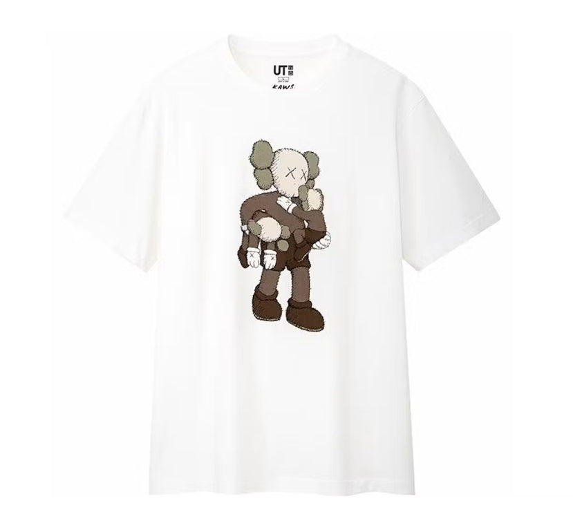 Size L Kaws x Uniqlo Clean Slate Tee “White” Brand New
