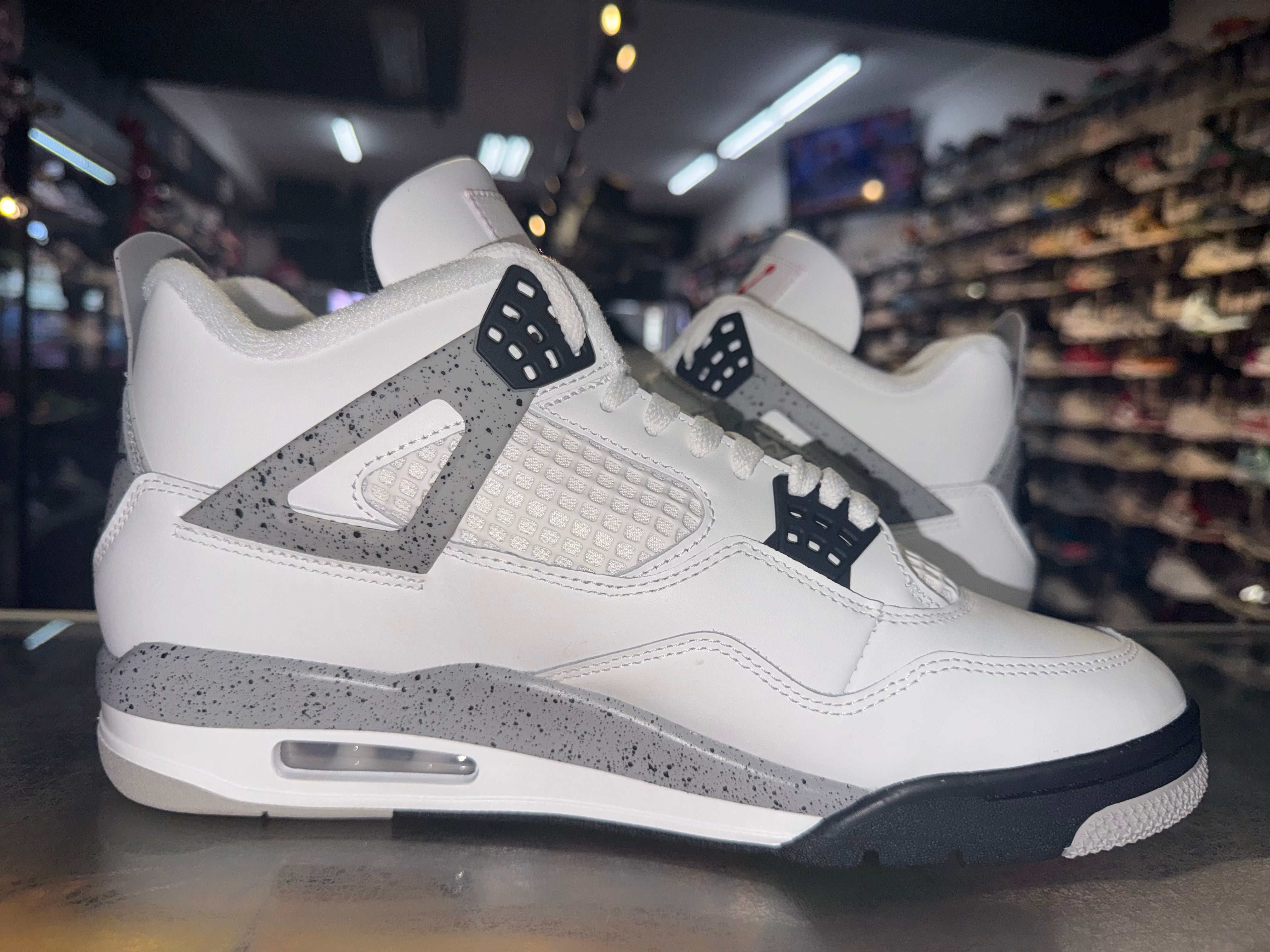 Size 10 Air Jordan 4 "White Cement" 2025