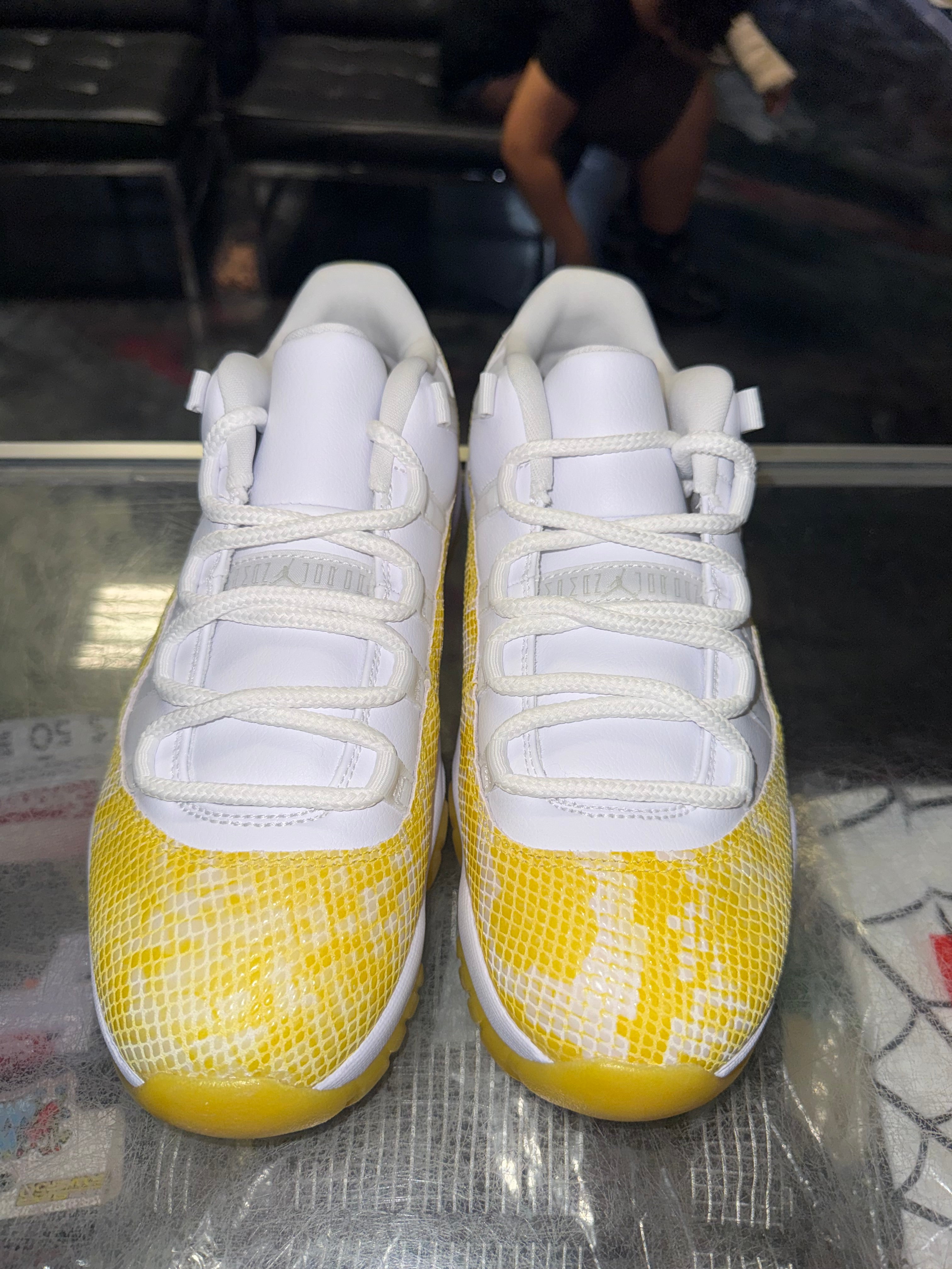 Size 9 (10.5W) Air Jordan 11 Low "Yellow Snakeskin" Brand New