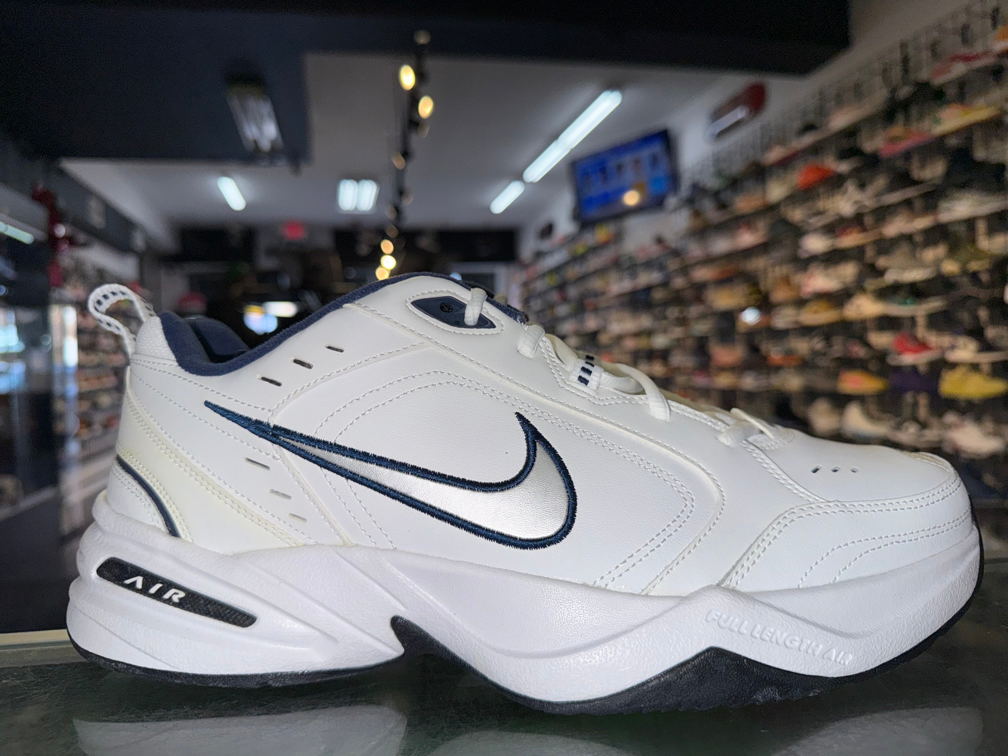 Size 13 Air Monarch IV "White Navy" Brand New