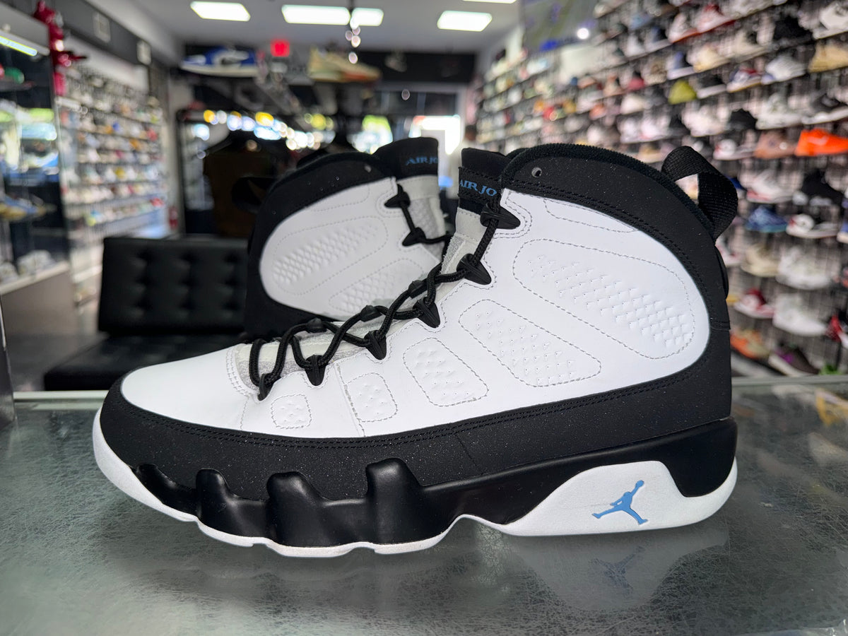 Size 9.5 Air Jordan 9 "University Blue"