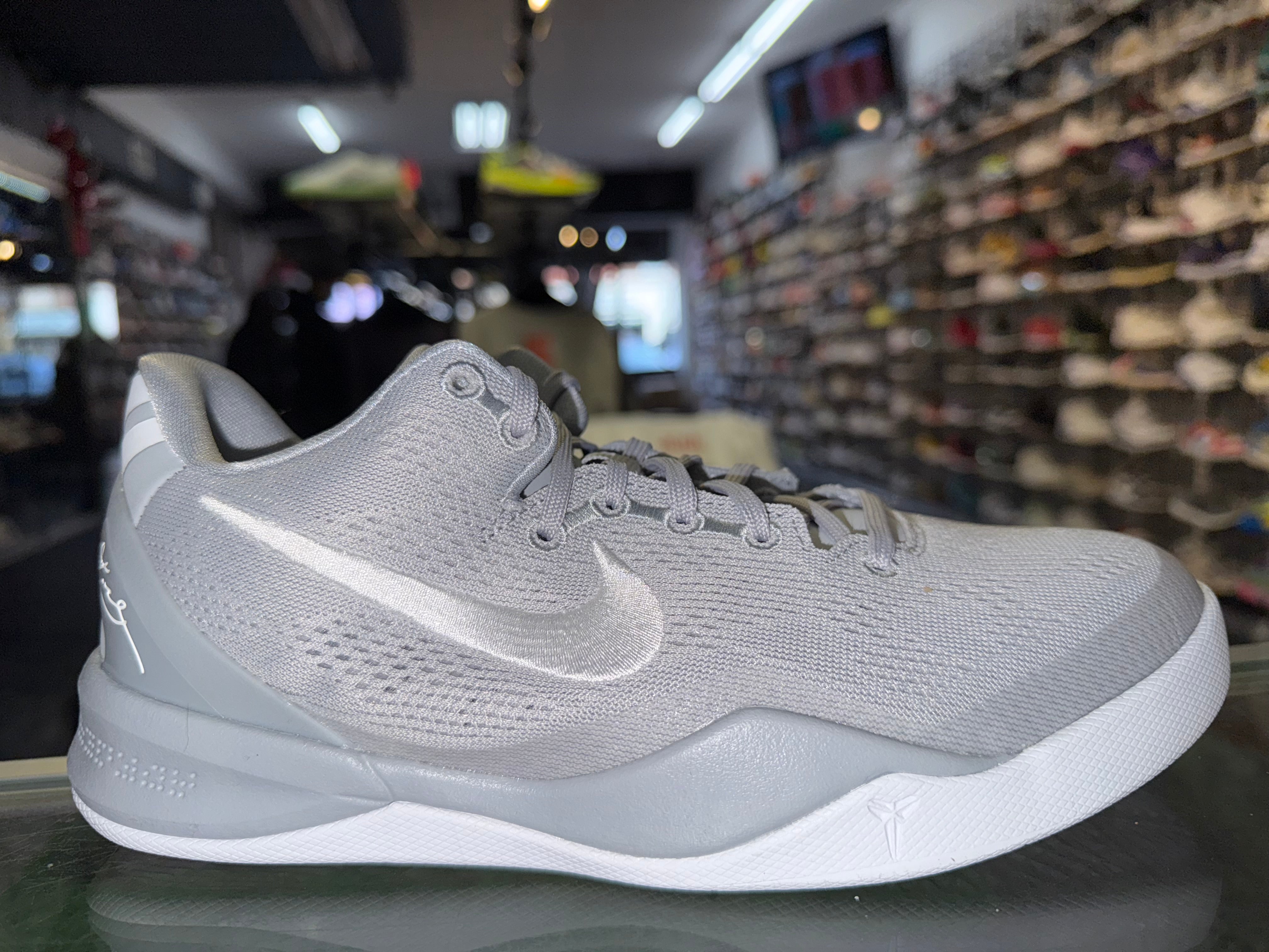 Size 5y Kobe 8 "Wolf Grey" Brand New