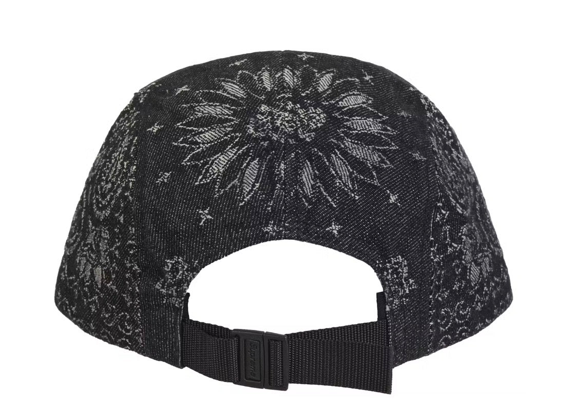 Size OS Supreme Denim Bandana Hat “Black” Brand New