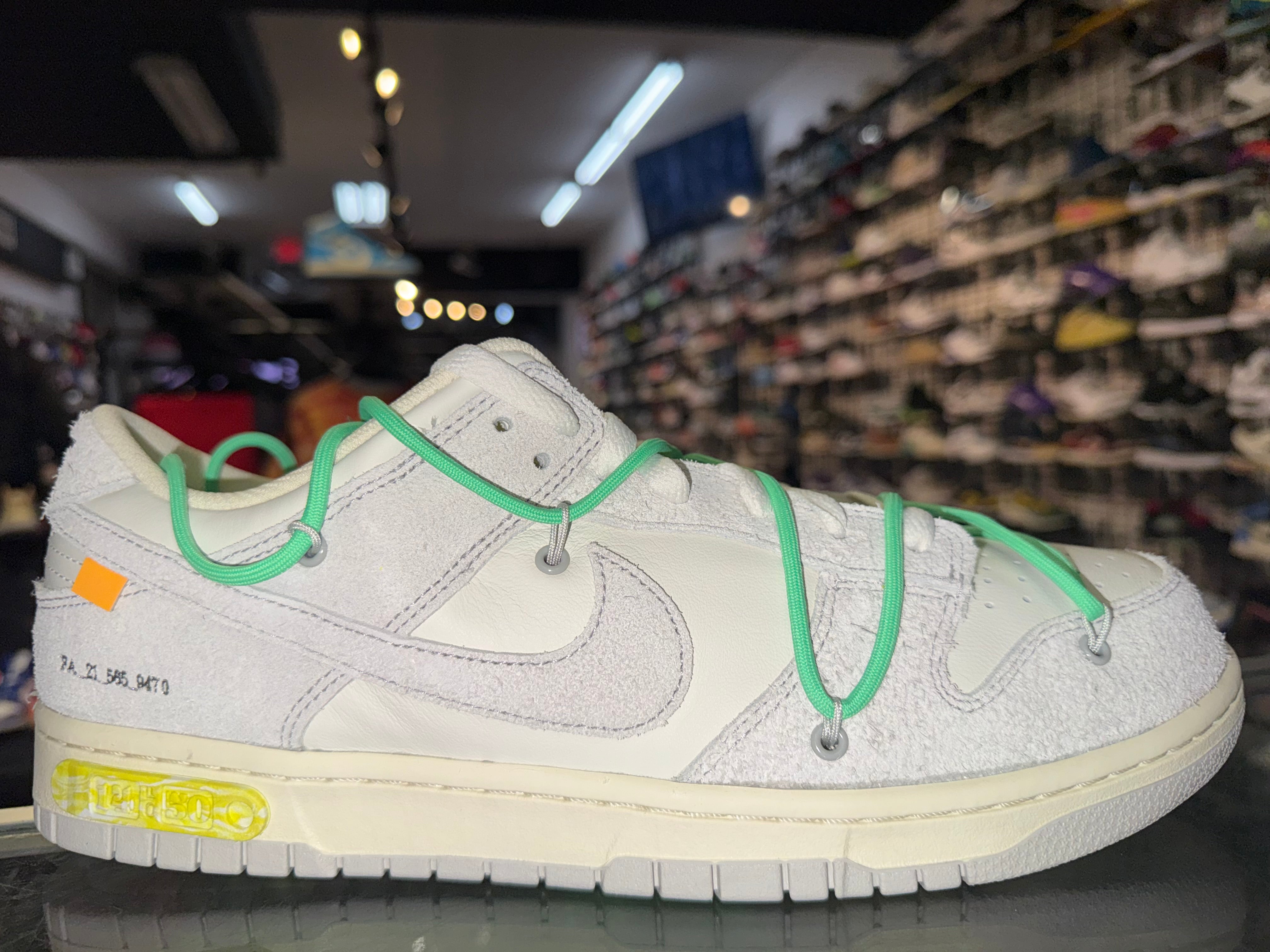 Size 13 Dunk Low Off White "Lot 14" Brand New