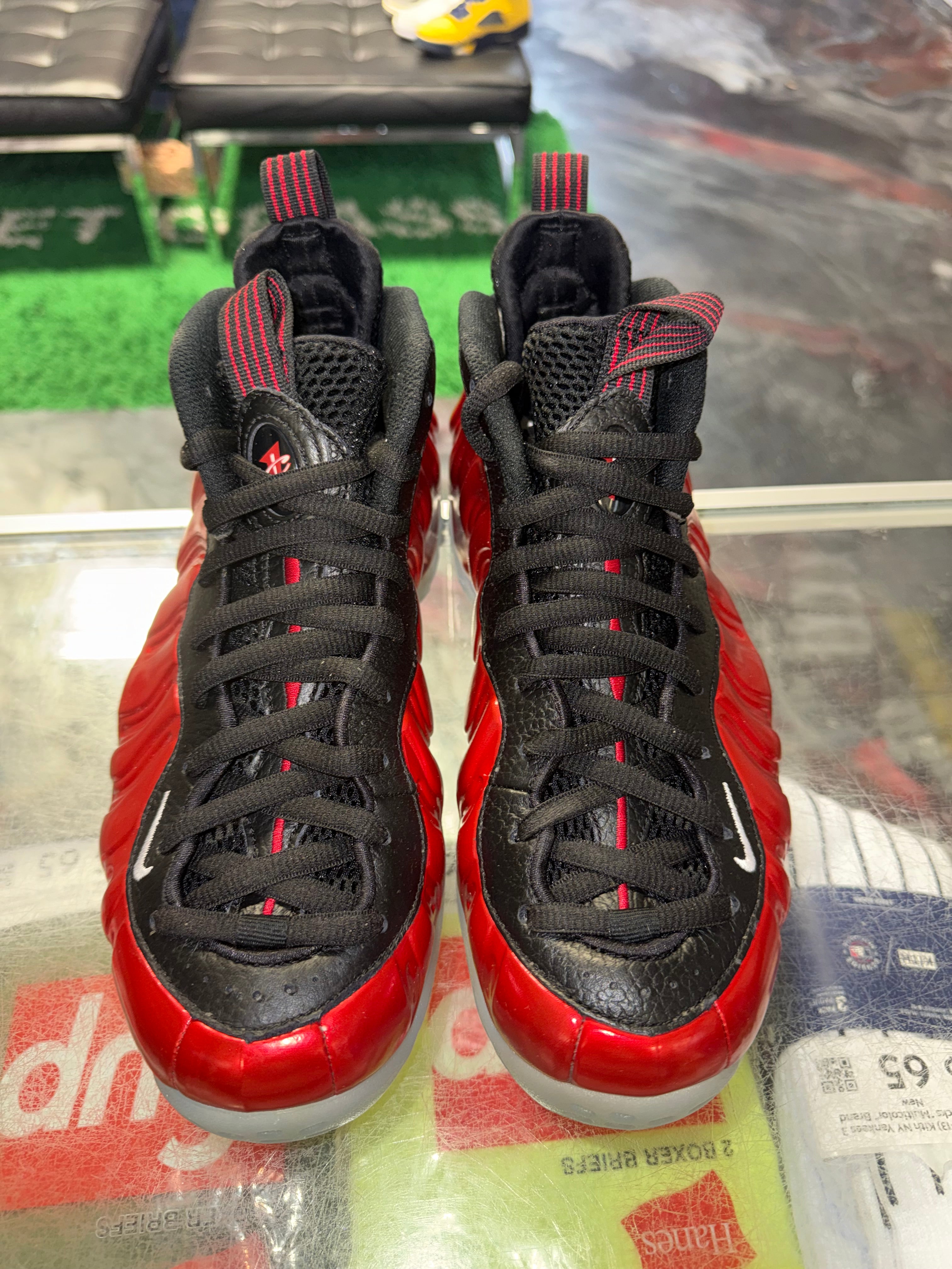 Size 9 Foamposite One "Metallic Red" Brand New