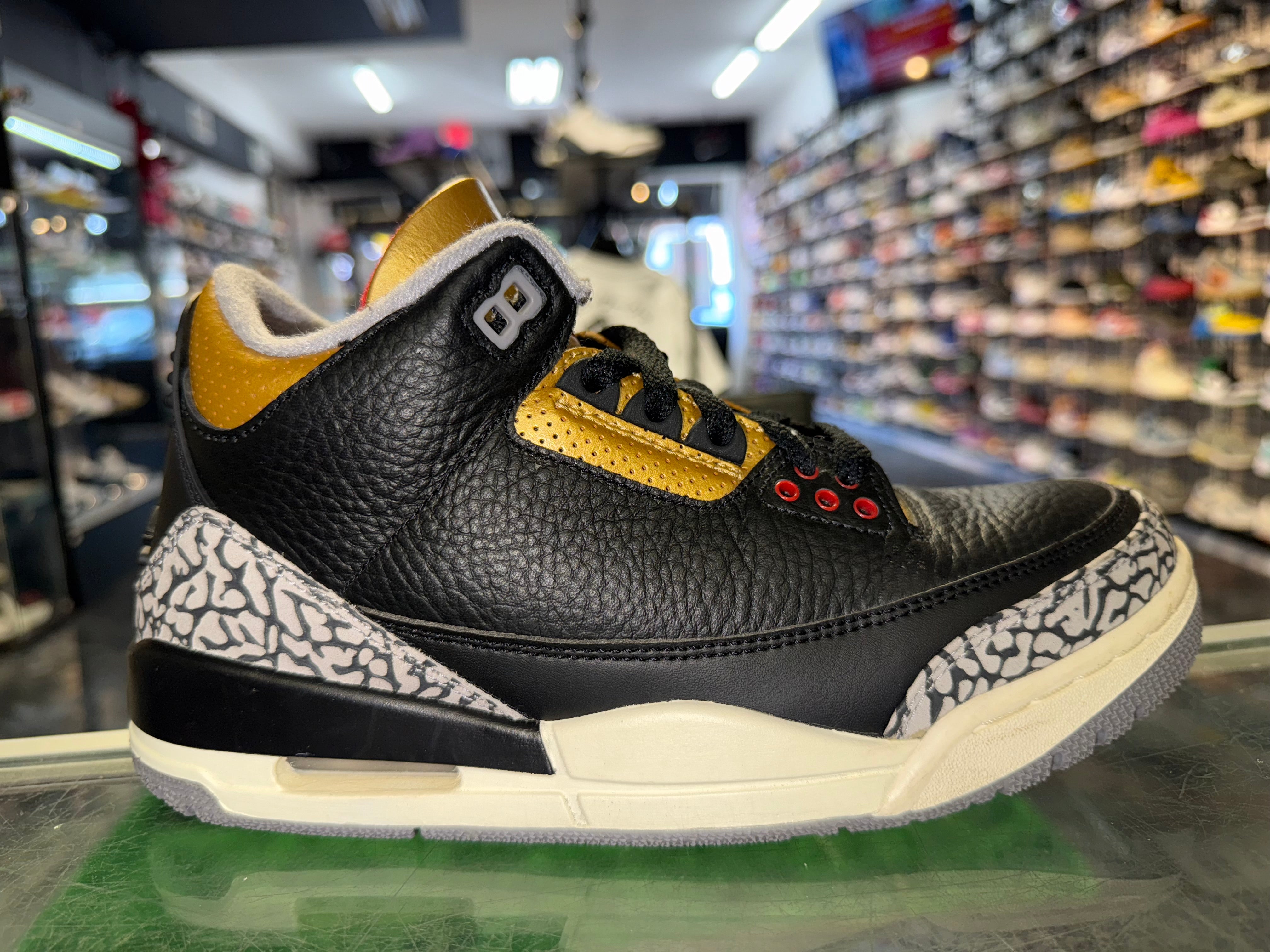 Size 6 (7.5W) Air Jordan 3 "Gold Cement"