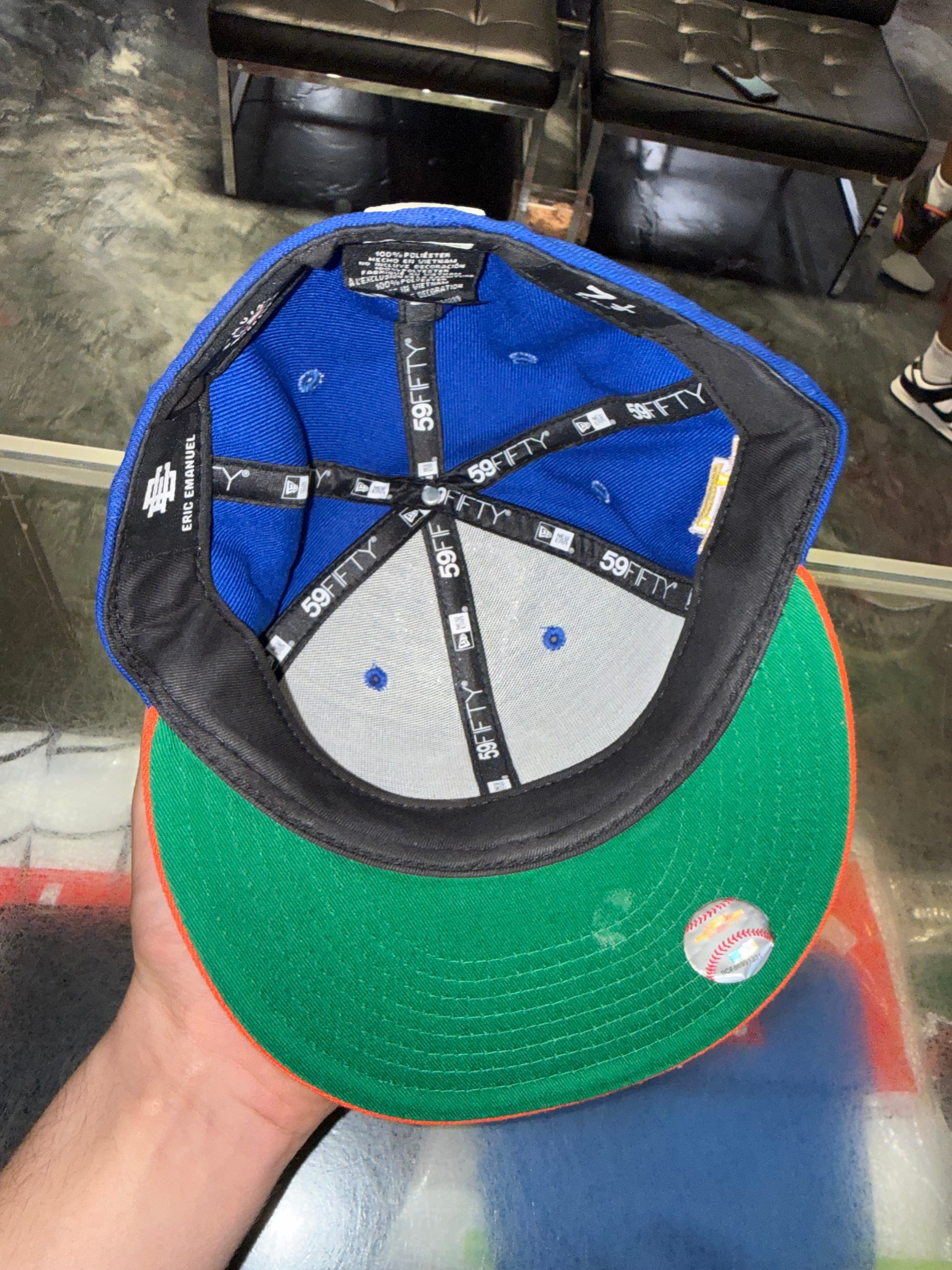 Size 7 1/8 Eric Emanuel New Era Yankee Fitted Hat “Knicks