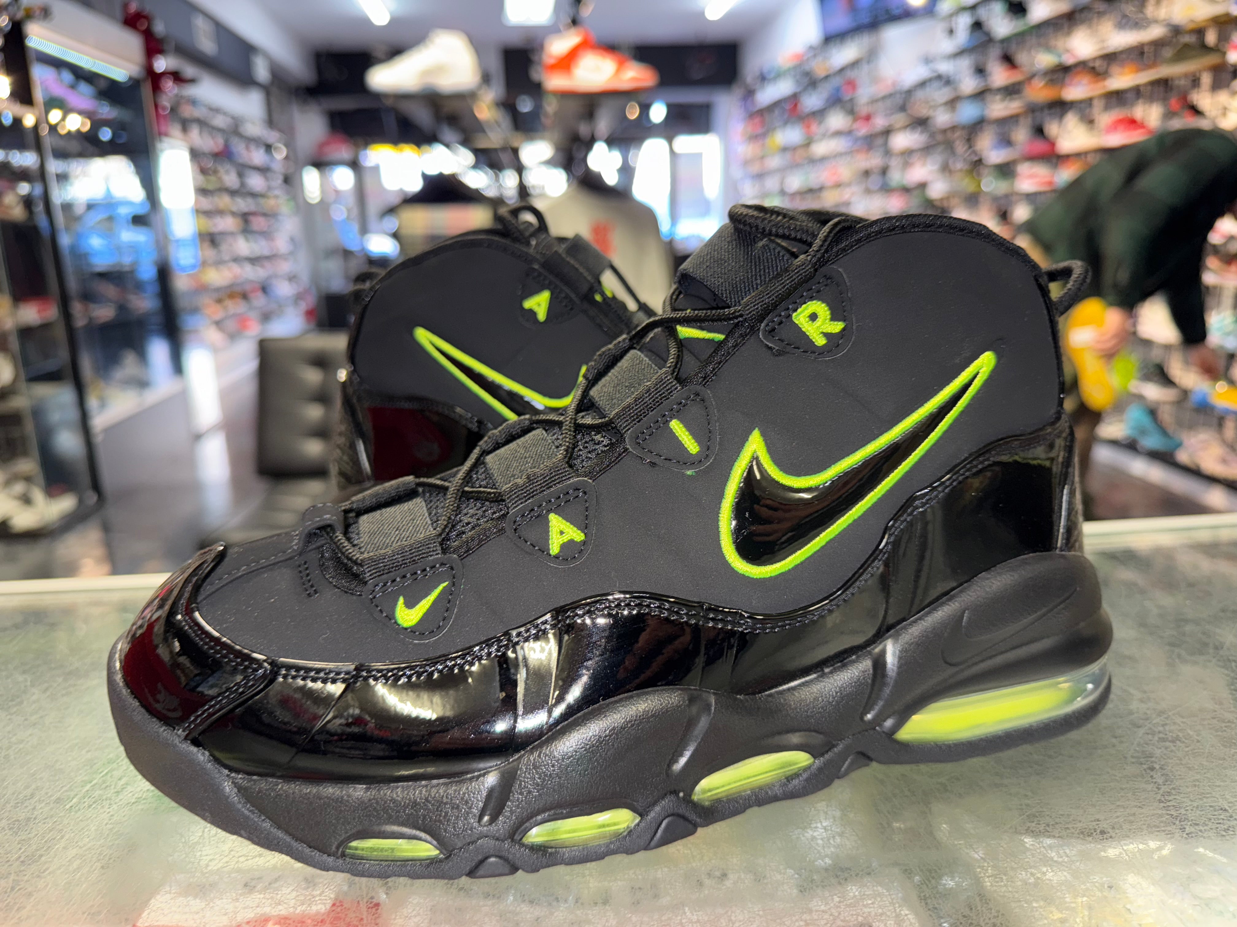 Size 10.5 Air More Uptempo 95 "Black Volt" Worn 1x
