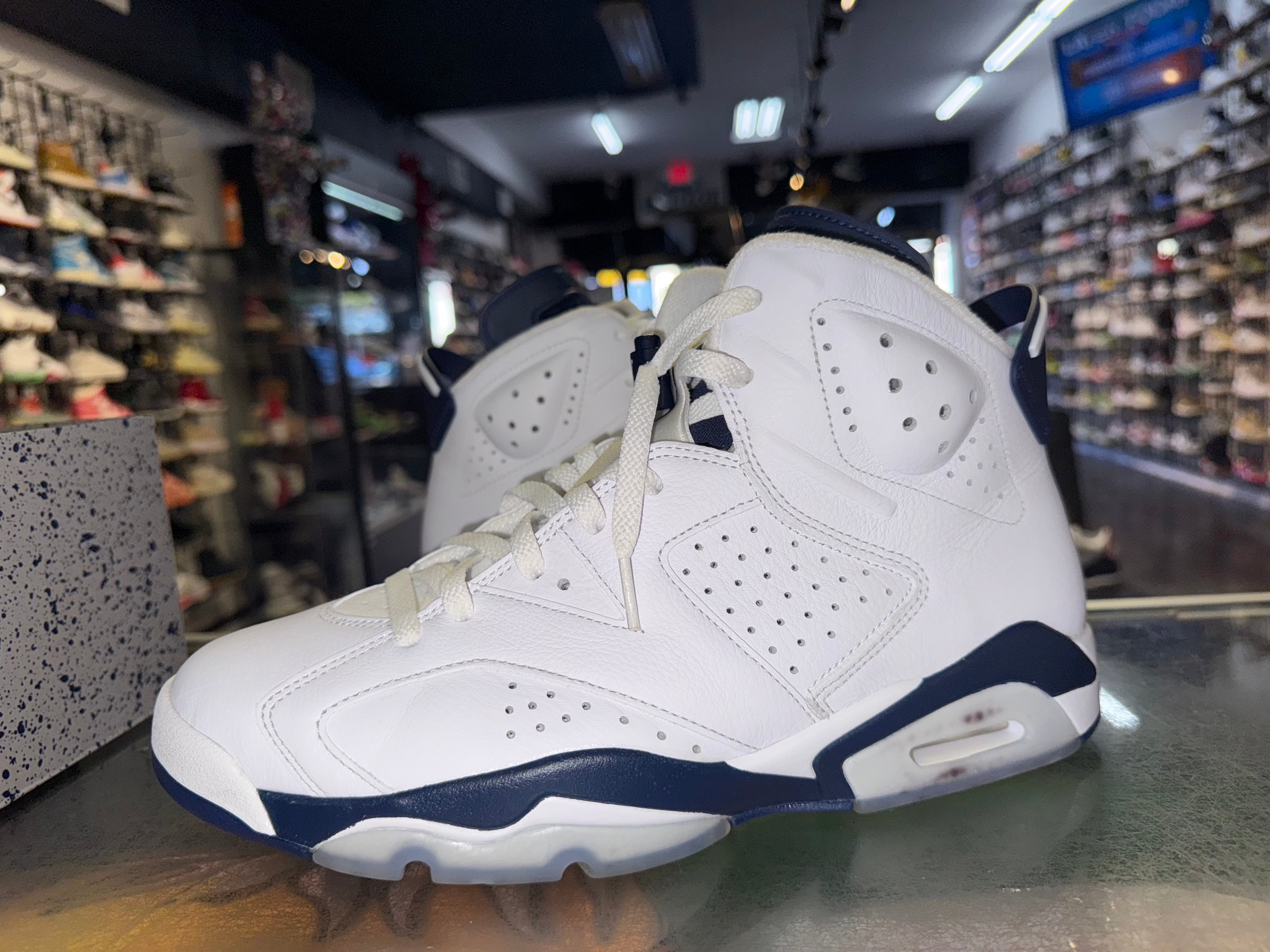 Size 10.5 Air Jordan 6 "Midnight Navy"