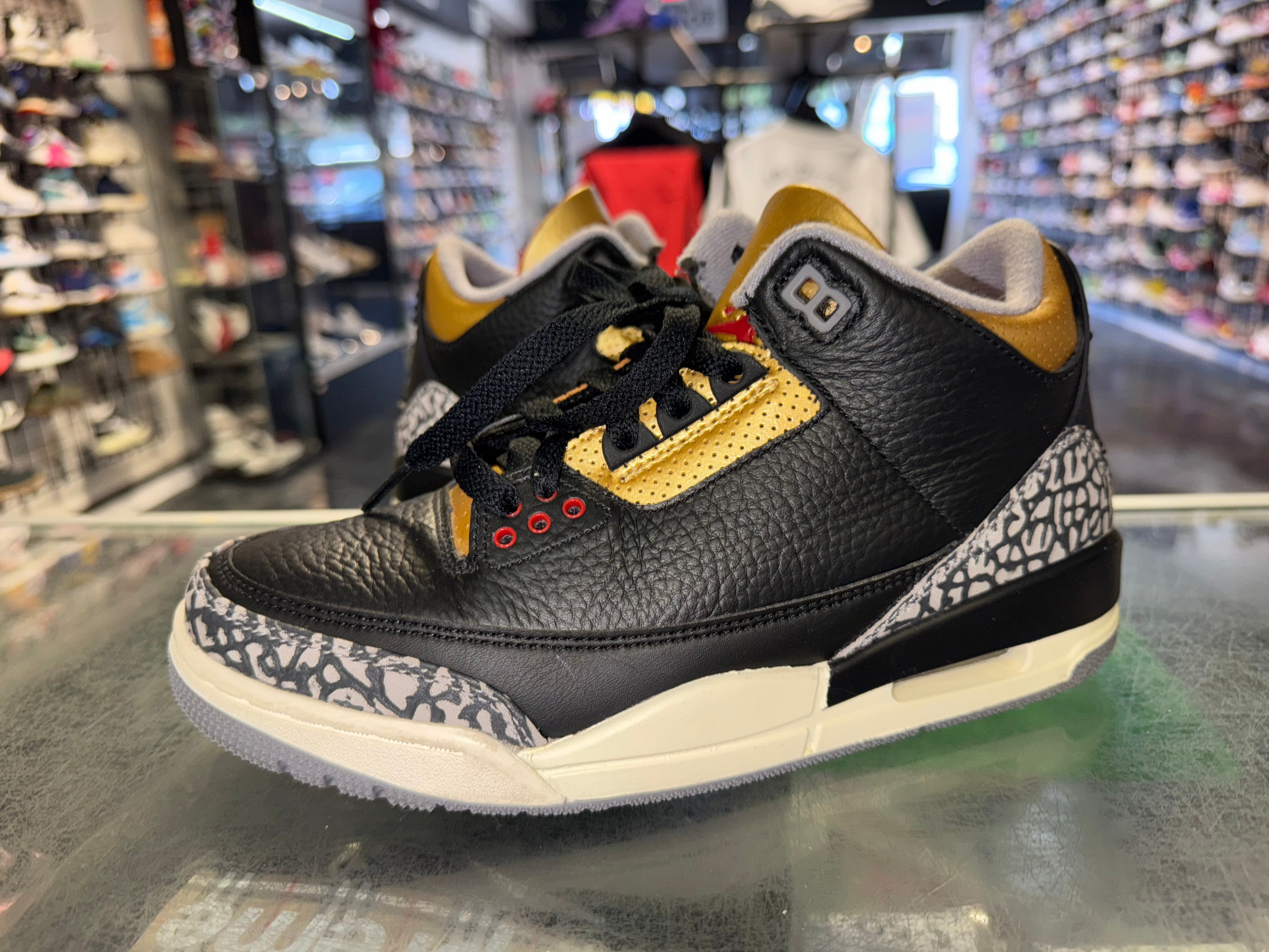 Size 6 (7.5W) Air Jordan 3 "Gold Cement"