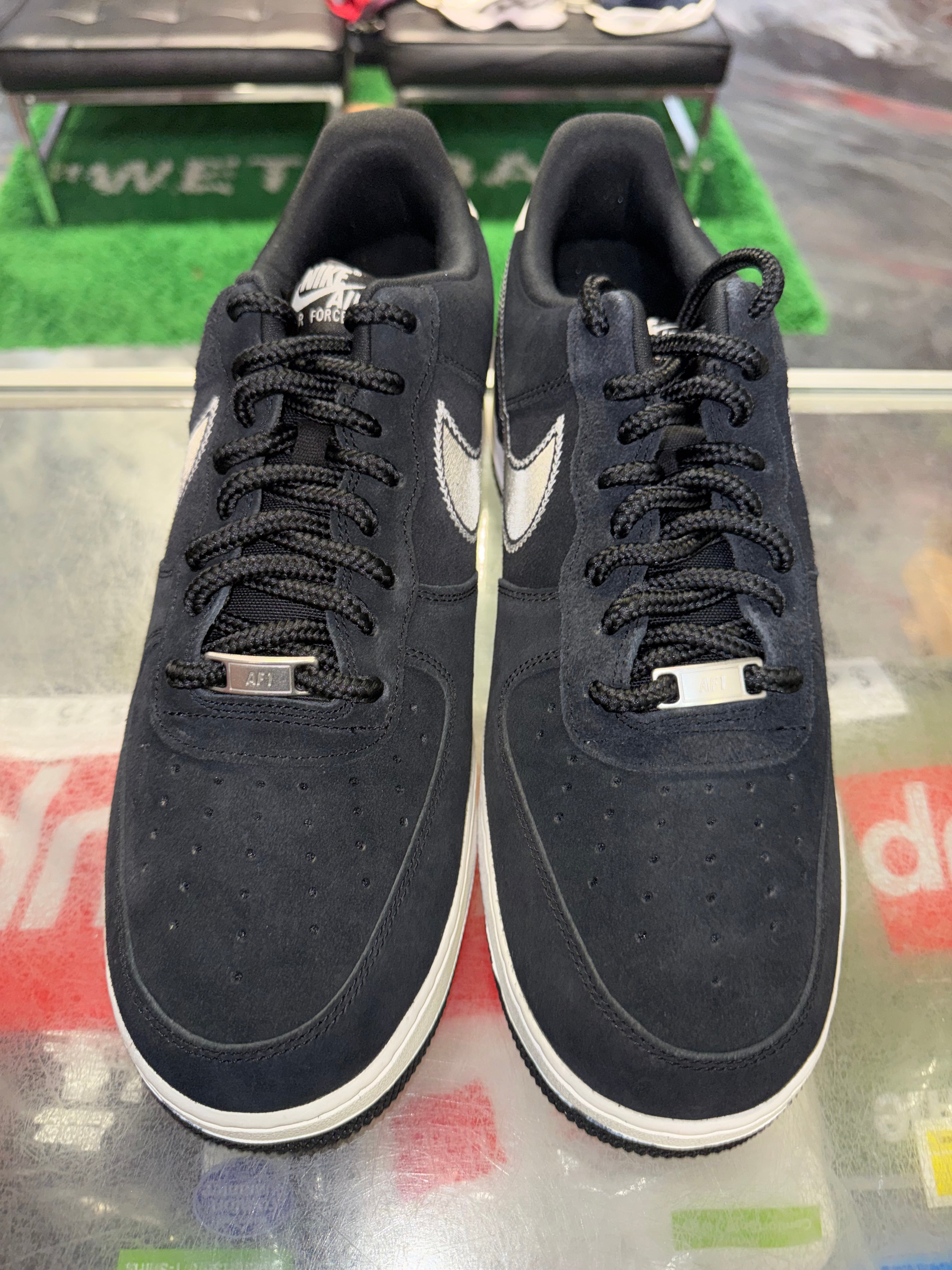 Size 13 Air Force 1 "Black Sail Embroidered Swoosh" Brand New