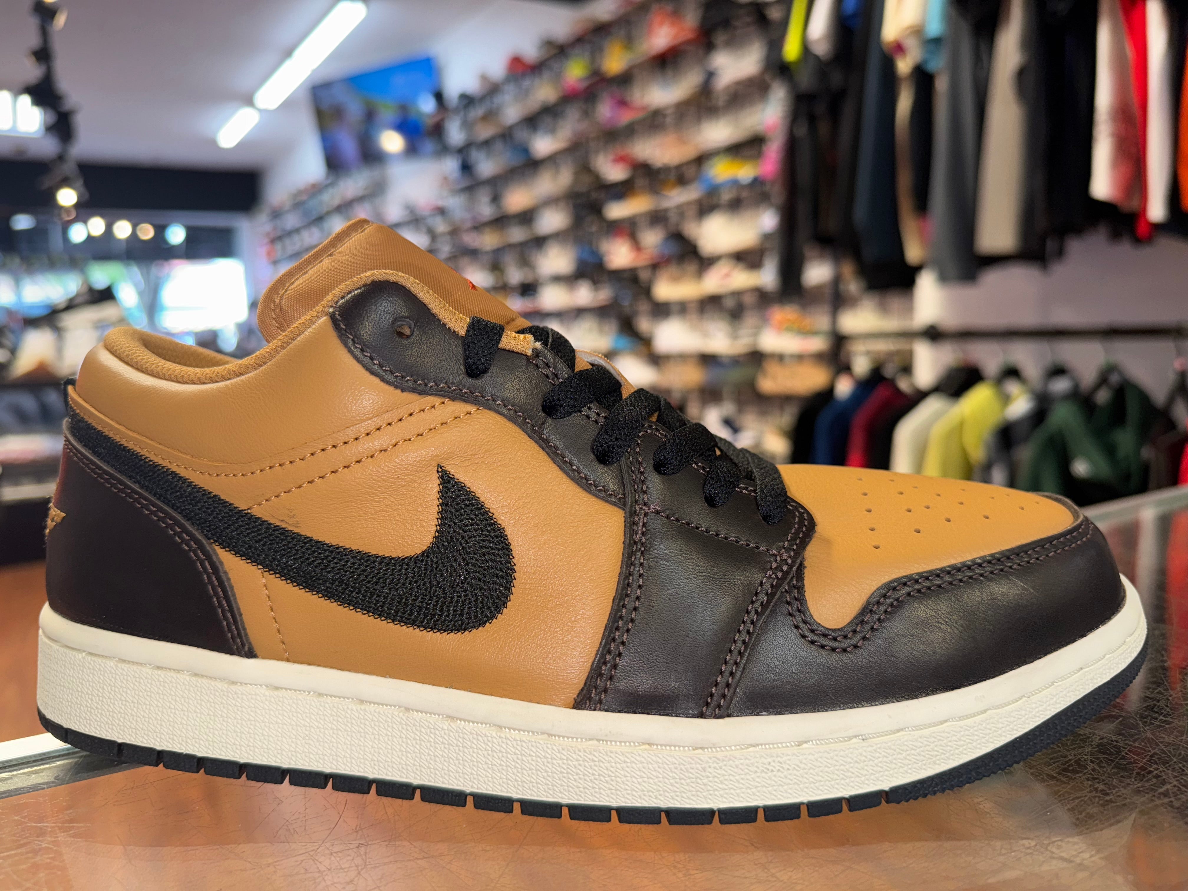 Size 10 Air Jordan 1 Low "Flax Baroque Brown" Brand New