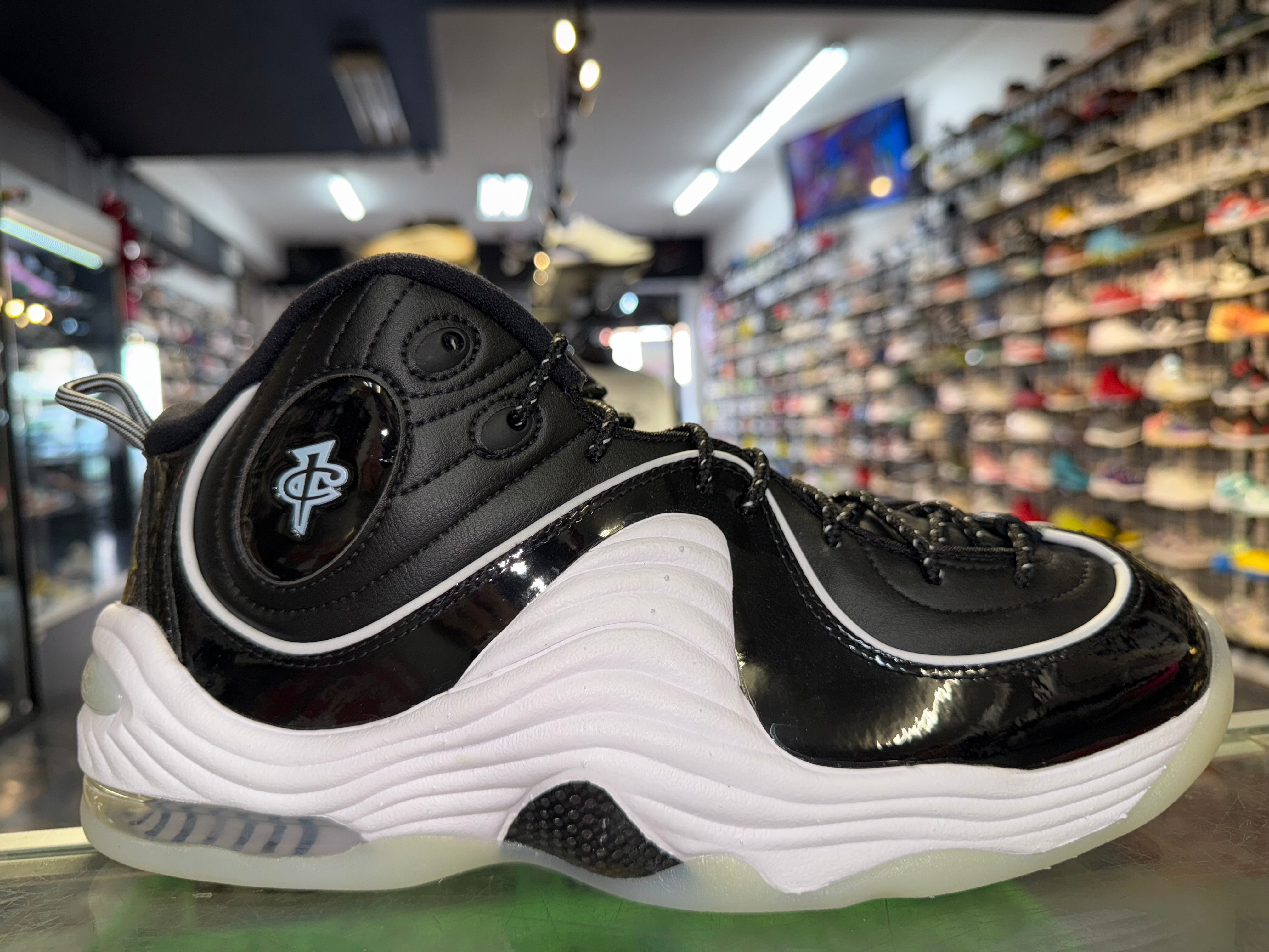 Size 11.5 Air Penny 2 "Black Patent Football Grey" Brand New