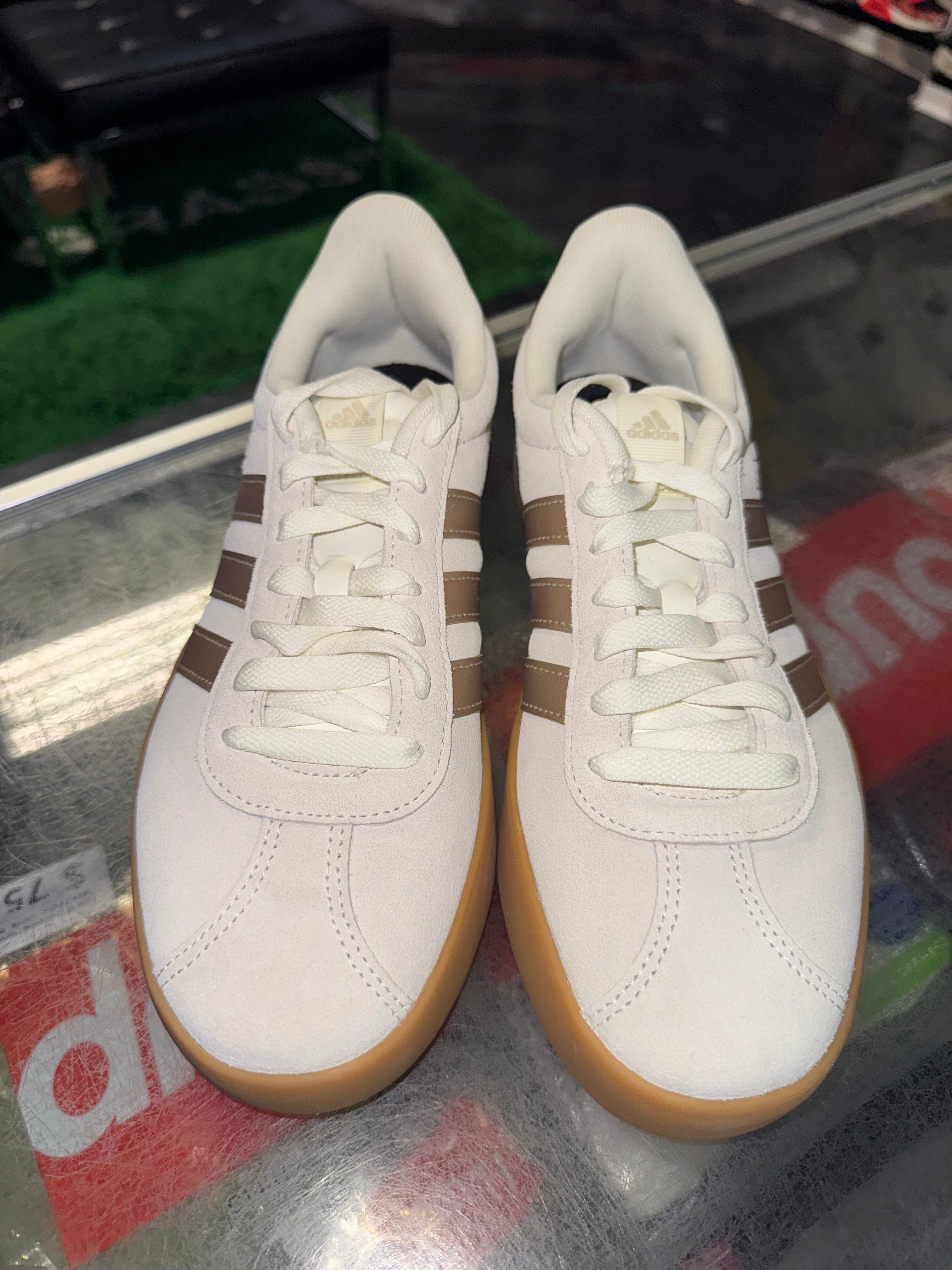 Size 8 (9W) Adidas VL Court 3.0 "Natural Gold" Brand New