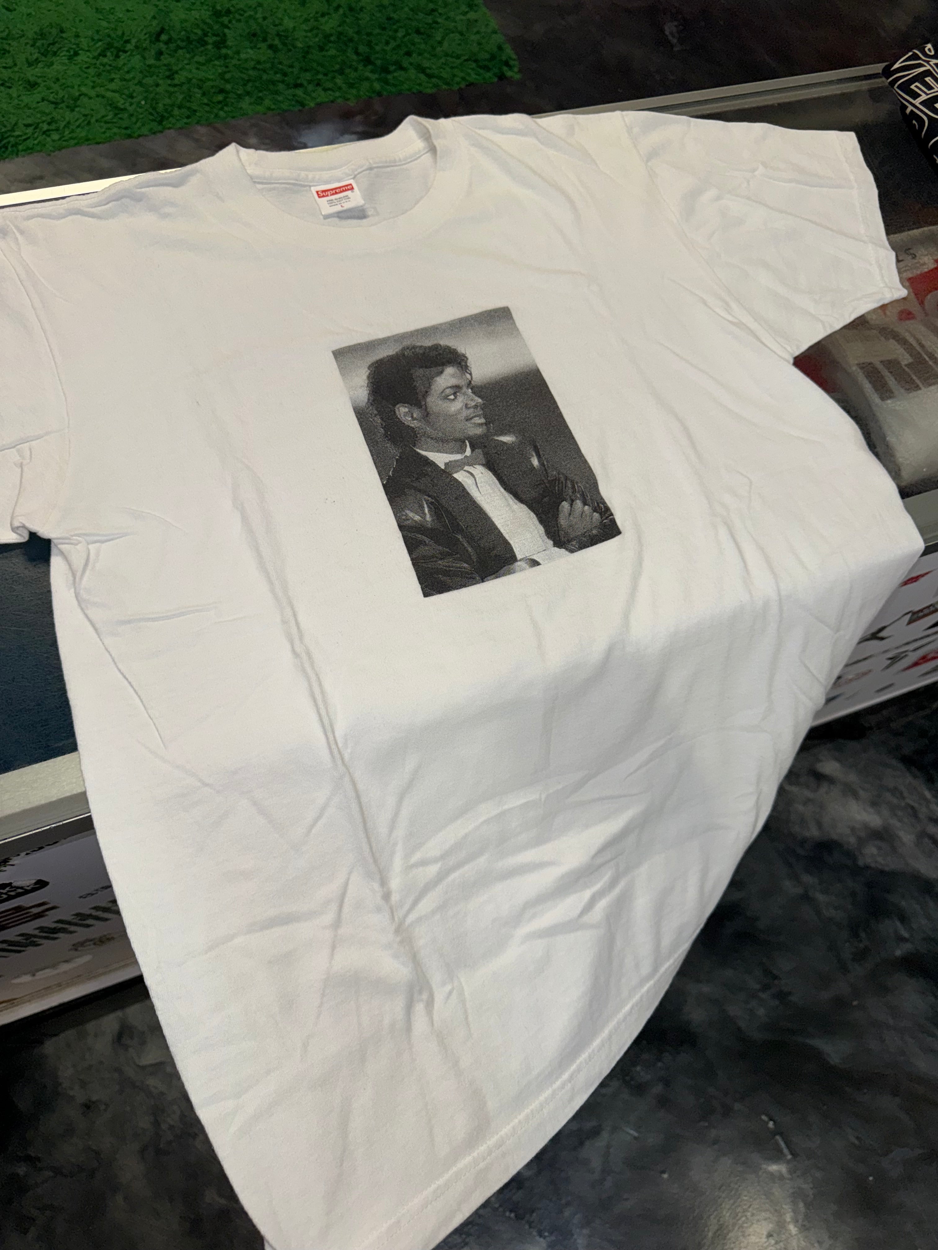 Size L Supreme Michael Jackson Tee “White”