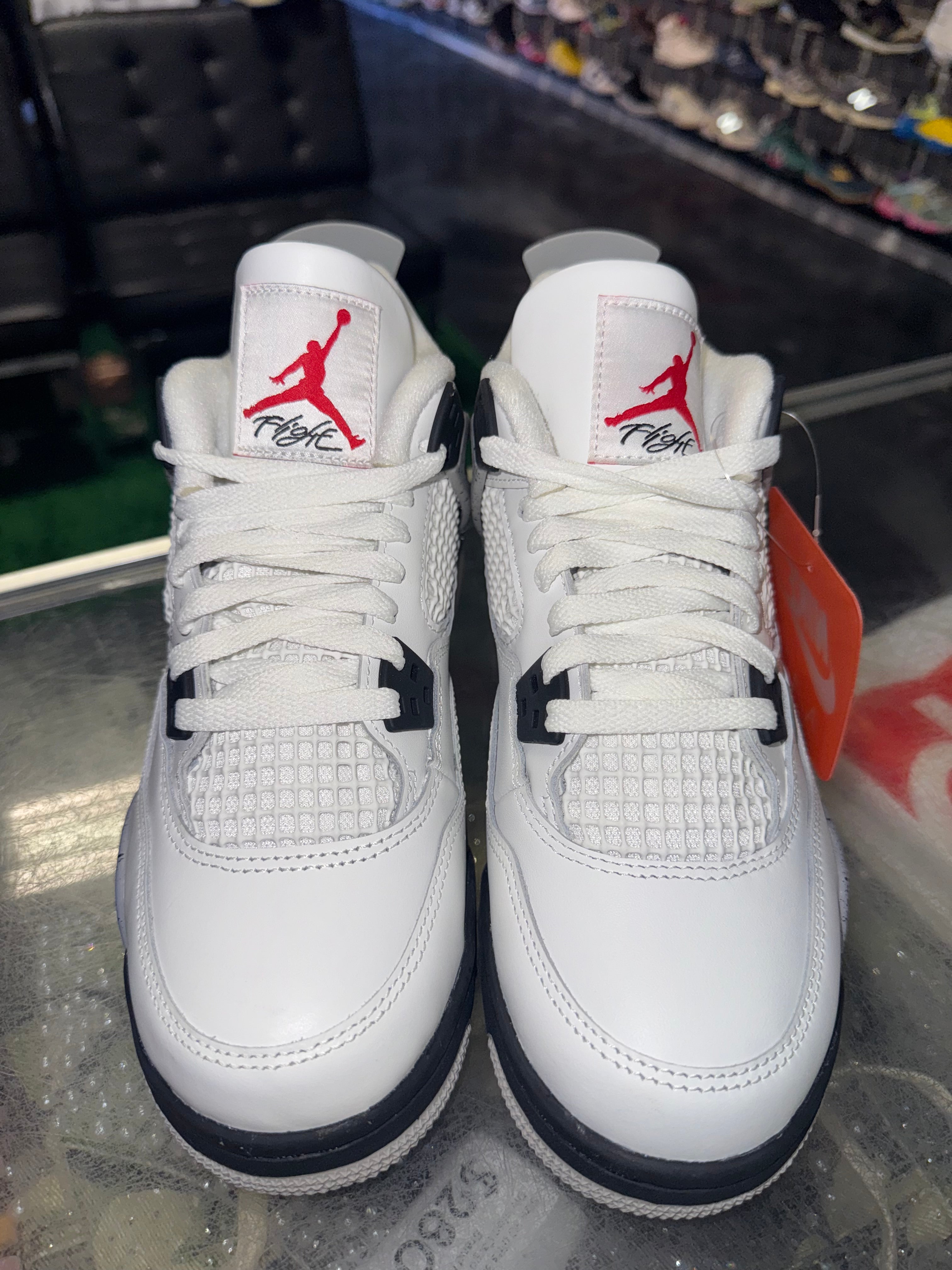 Size 6.5y Air Jordan 4 "White Cement" 2025 Brand New