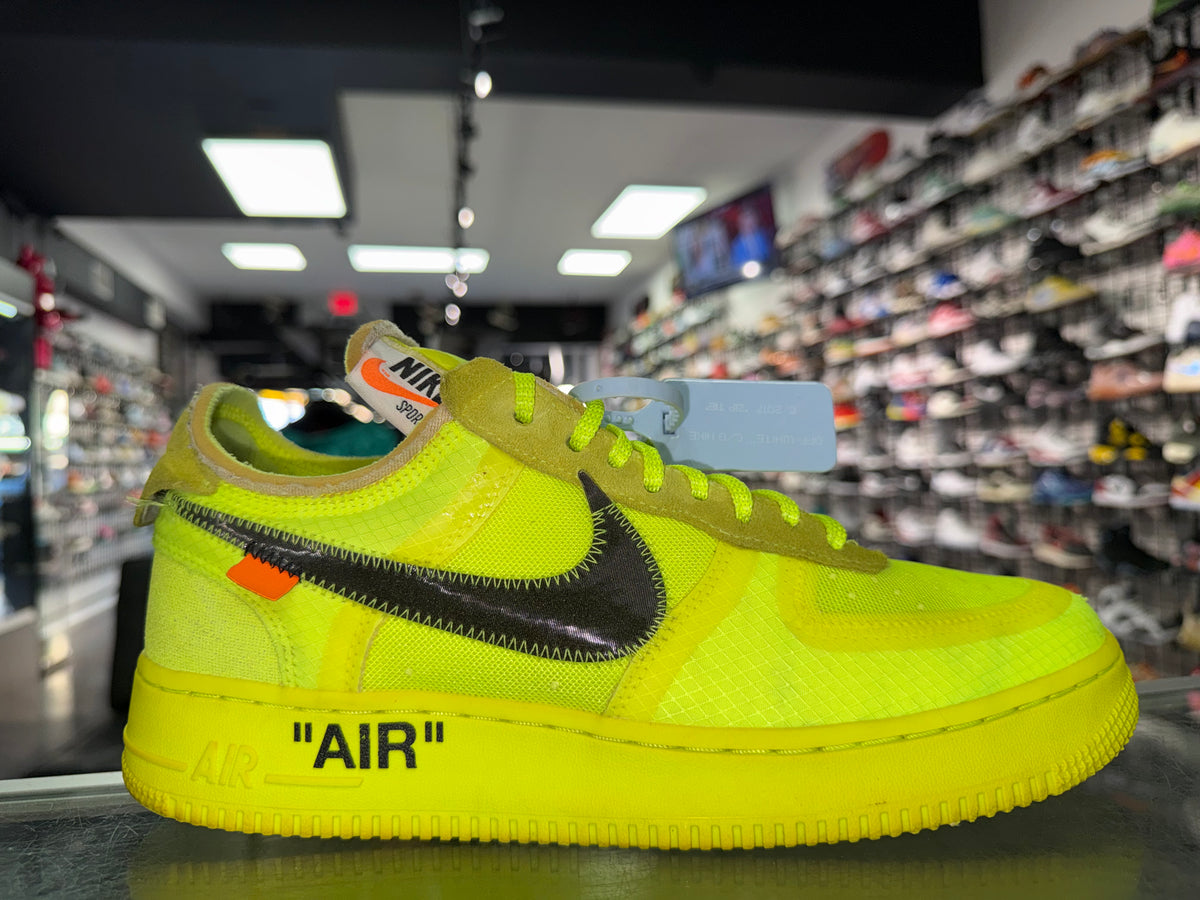 Size 9.5 Air Force 1 Off-White "Volt"