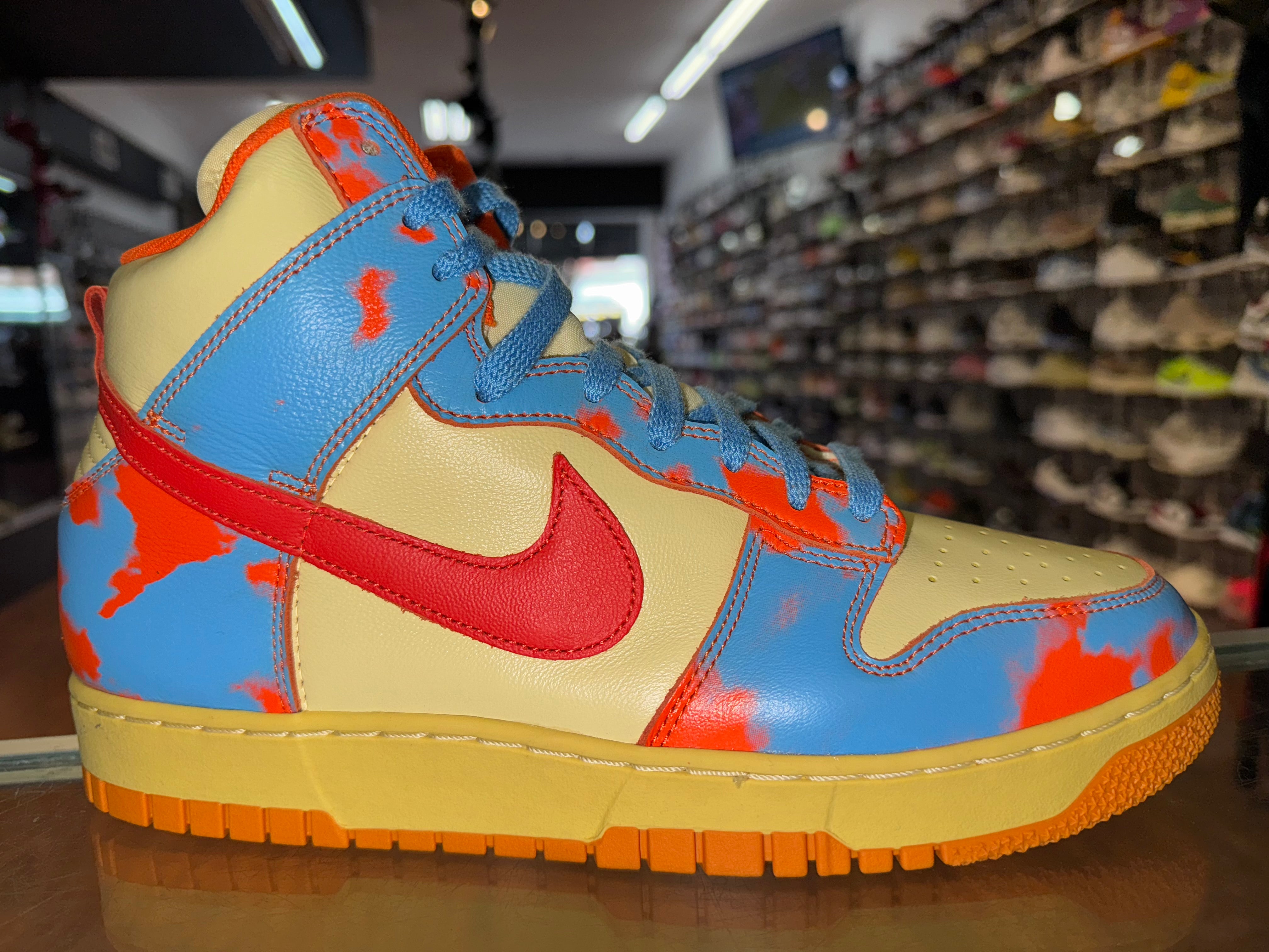 Size 10 Dunk High 1985 "Orange Acid Wash" Brand New
