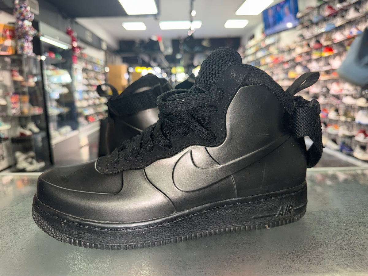 Size 8.5 Air Force 1 Foamposite Cup "Triple Black"
