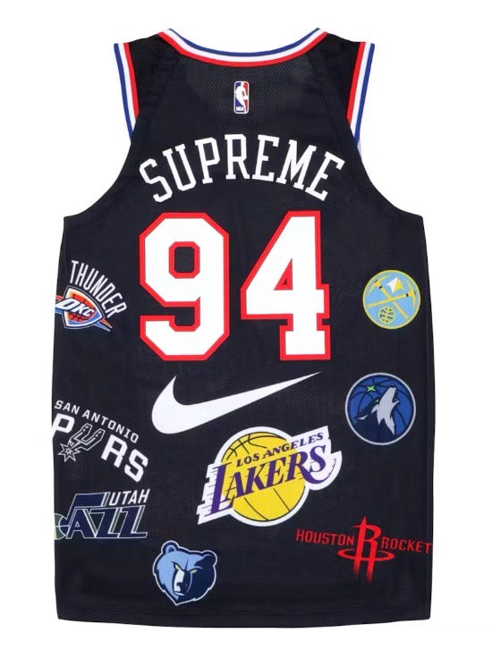 Size XL Supreme x Nike/NBA Teams Jersey “Black”