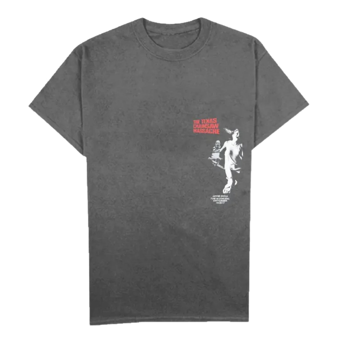 Size L Travis Scott x Chainsaw Massacre Tee “Grey”