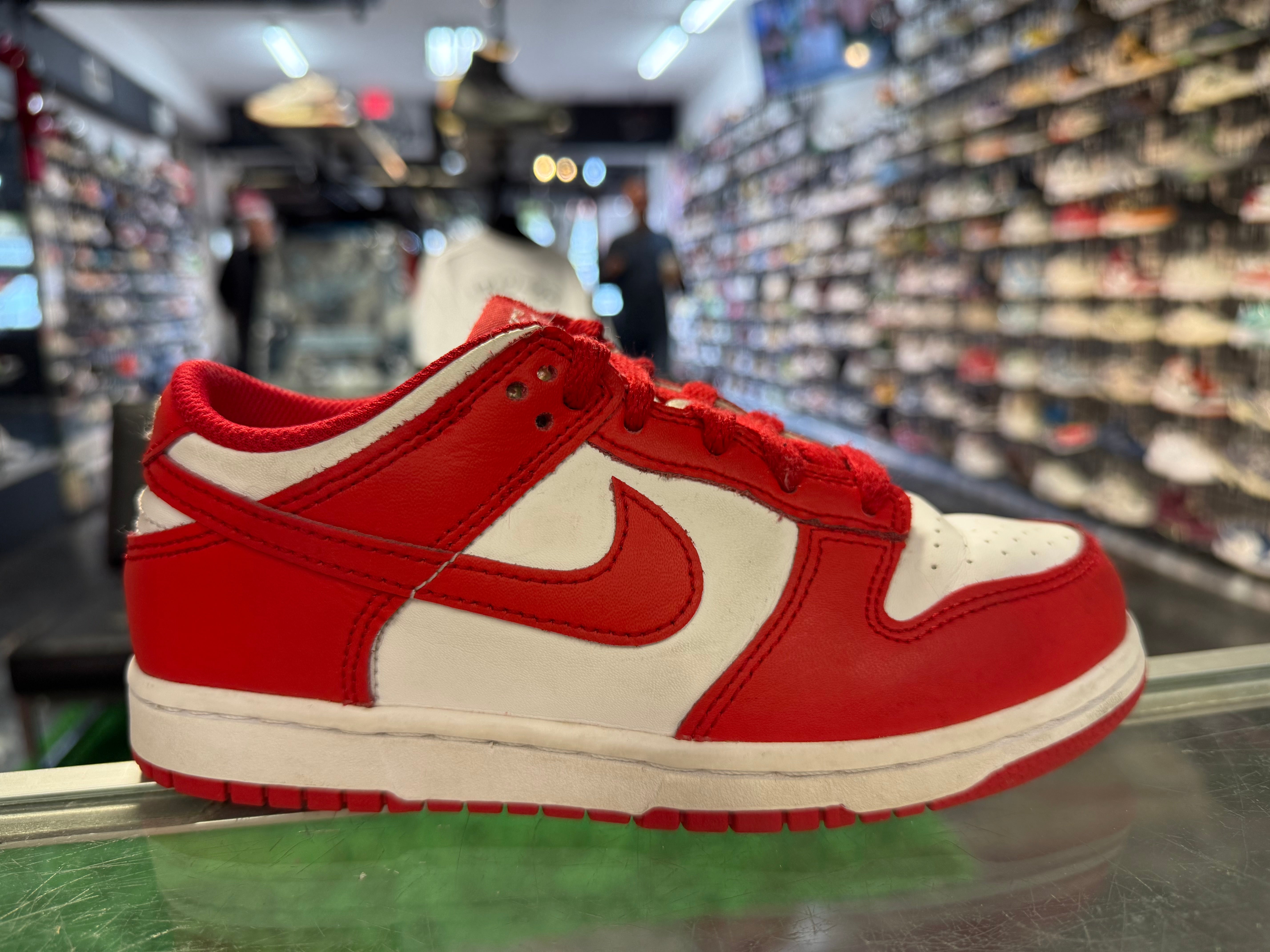 Size 1y Dunk Low “University Red” (PS)