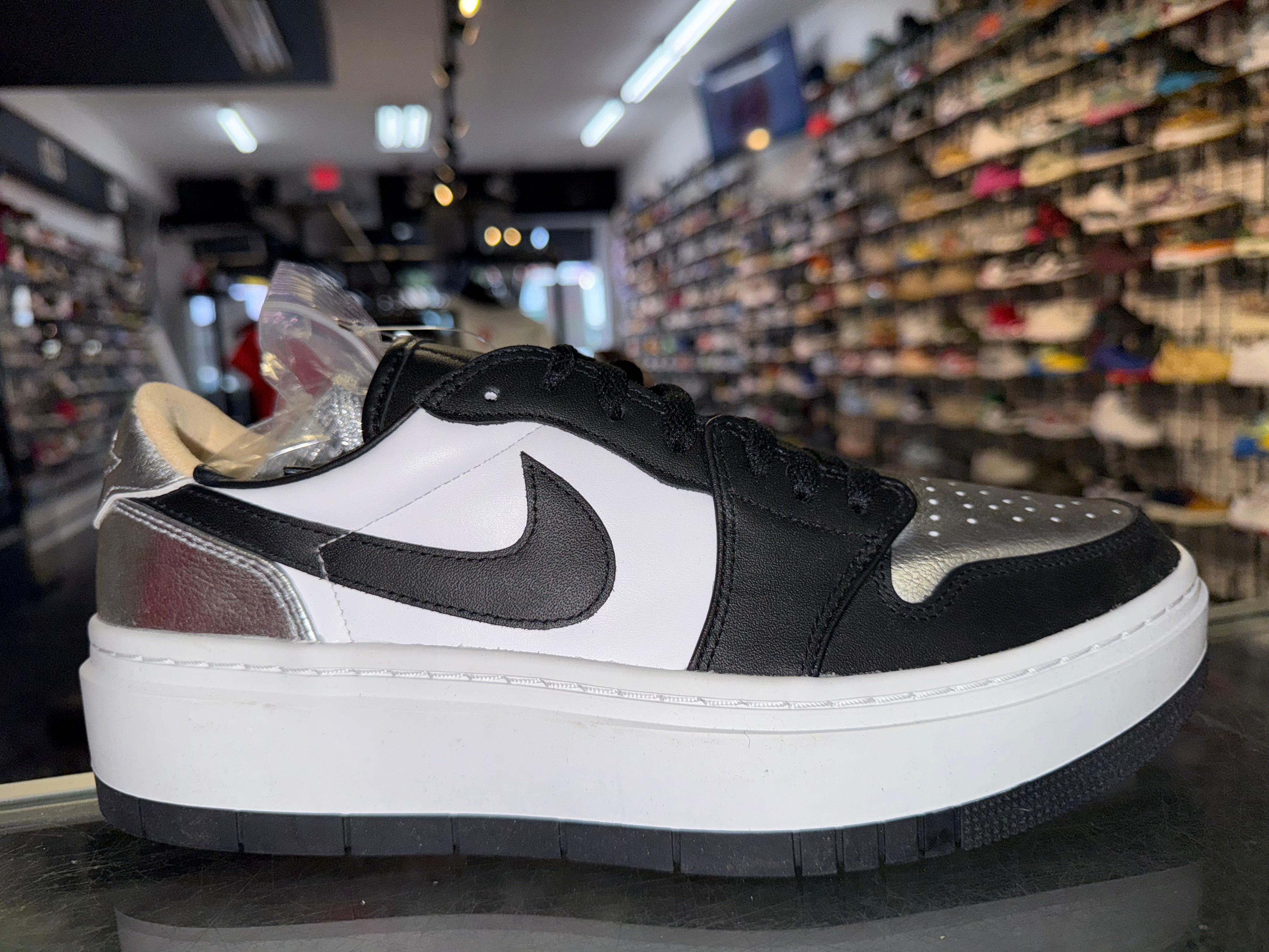 Size 10.5 (12W) Jordan 1 Elevate Low “Silver Toe” Brand New