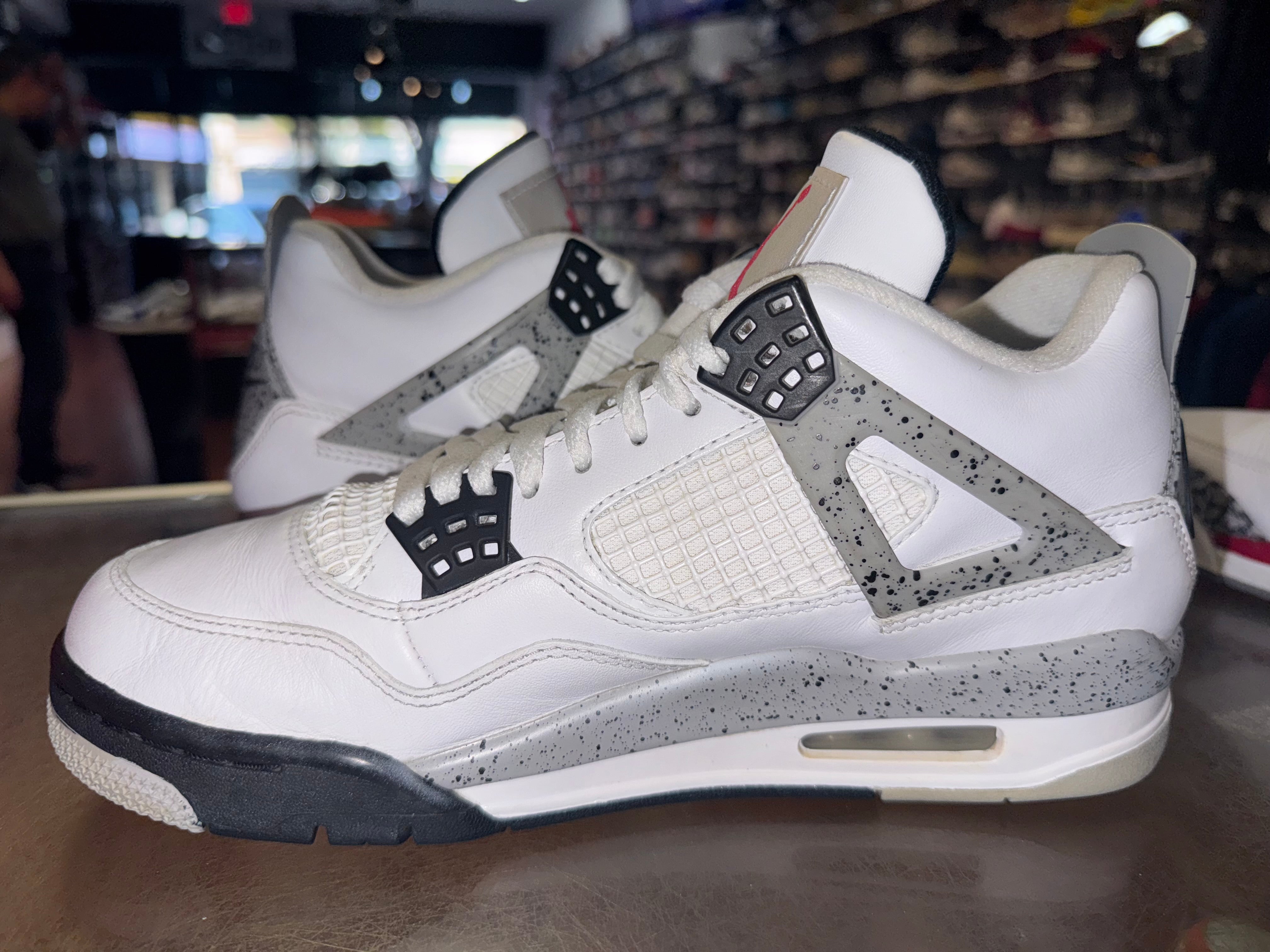 Size 8 Air Jordan 4 "White Cement"