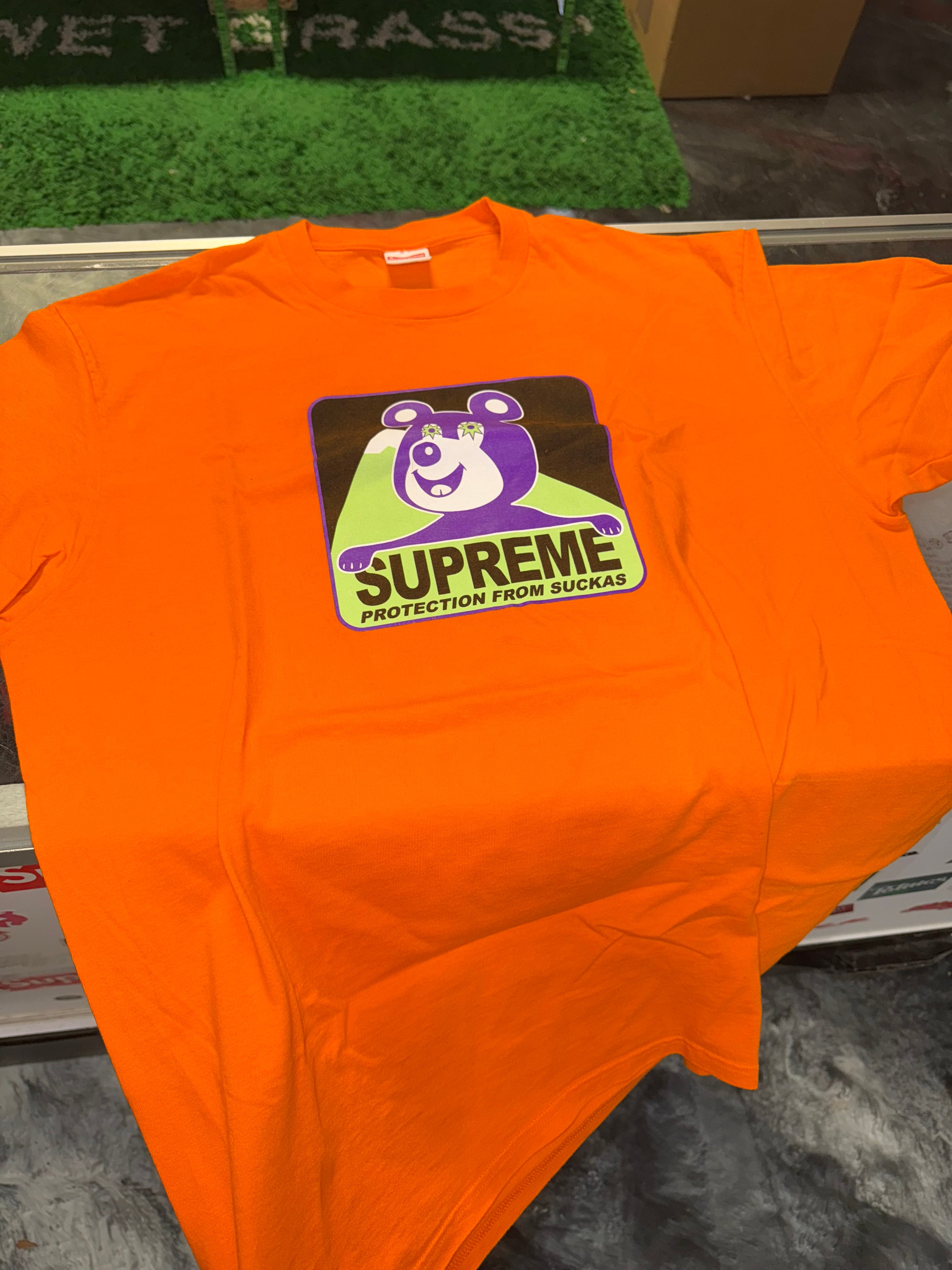 Size L Supreme Bear Tee “Orange”